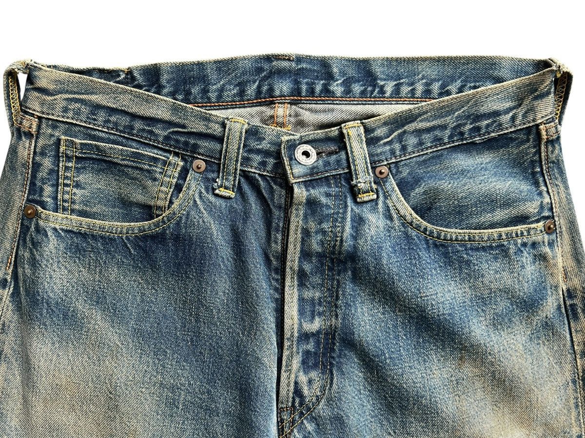 The Real McCoy's Vintage Mccoy Distressed Mudwash Denim Jeans 31x29 Size US 31 - 7 Thumbnail