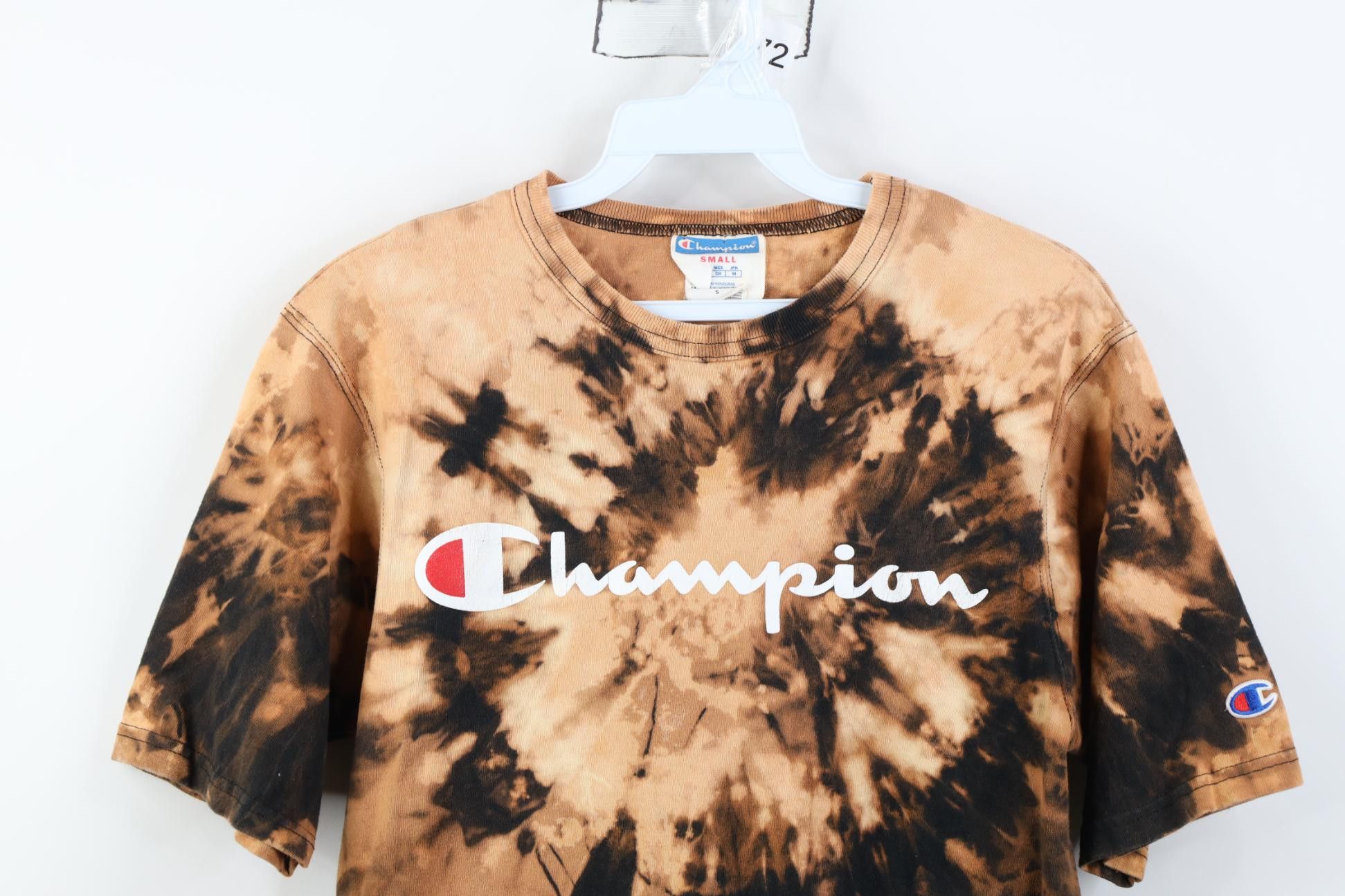 Champion Y2K Champion Spell Out Acid Wash Heavyweight T-Shirt Cotton Size US S / EU 44-46 / 1 - 2 Thumbnail