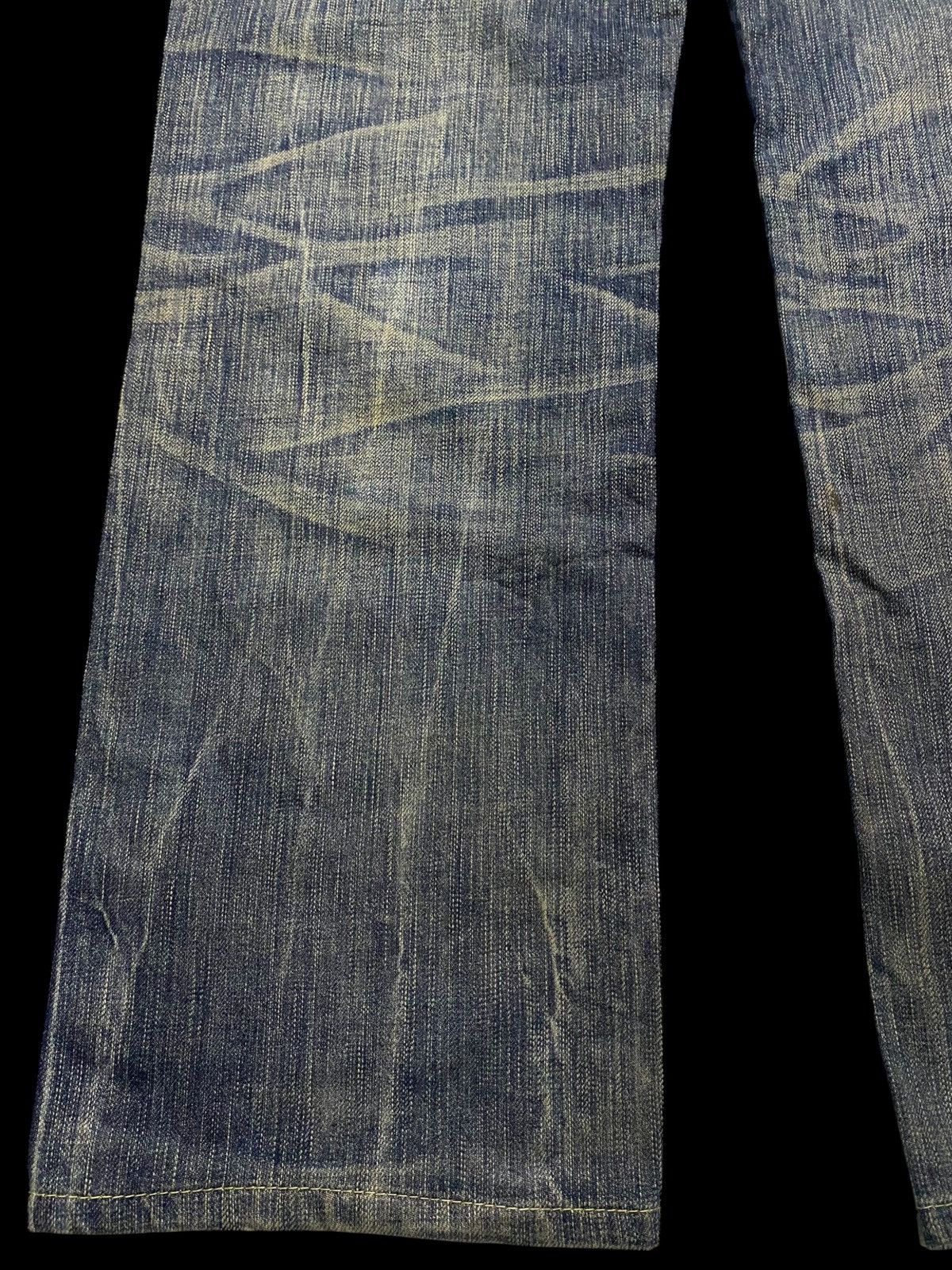 Edwin Vintage Edwin Blue Trip Grunge Distressed Loose Jeans Size US 33 - 7 Thumbnail