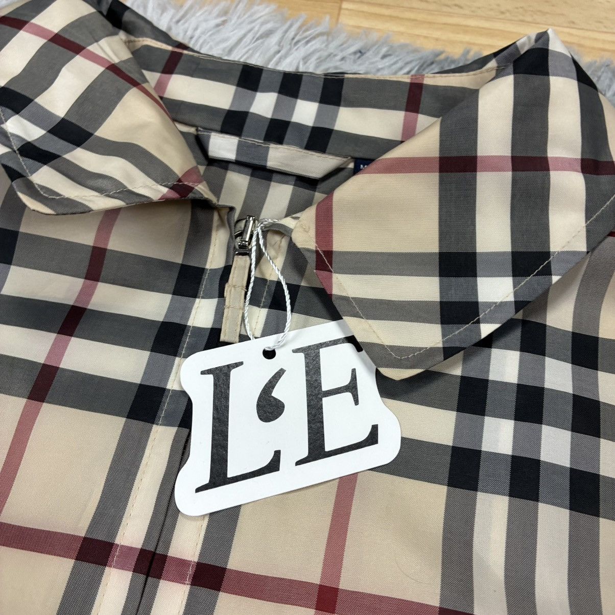 Burberry Womens Vintage Burberry Nova Check Full Zip Packable Jacket Size M / US 6-8 / IT 42-44 - 7 Thumbnail