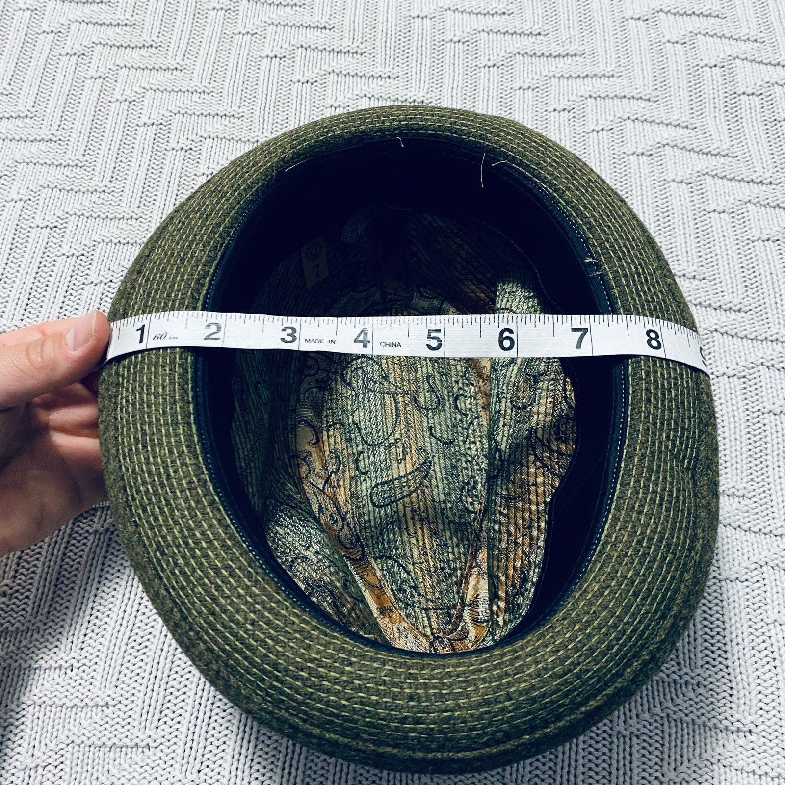 Vintage Vintage olive green fedora hat Size ONE SIZE - 7 Thumbnail