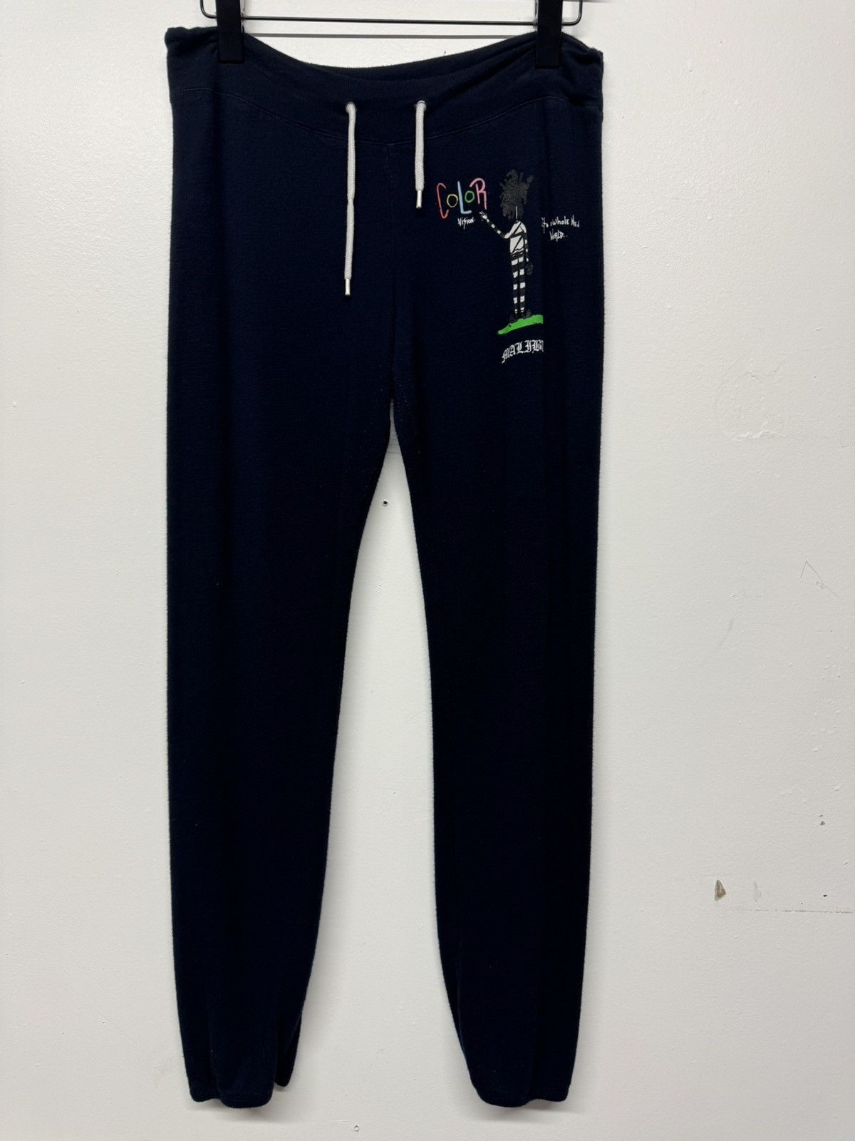 image of Chrome Hearts Matty Boy Malibu Color Vision Sweatpants 30X28 in Navy Blue, Women's