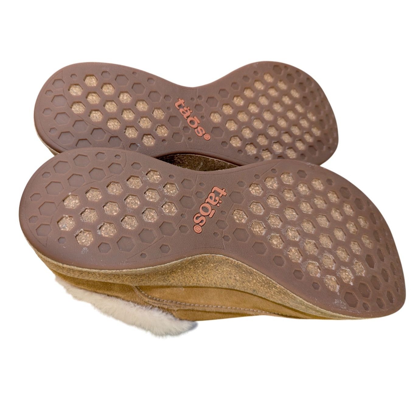 Taos Taos Future Chestnut Suede Faux Fur Slippers Clogs Mules Size US 9 / IT 39 - 5 Thumbnail