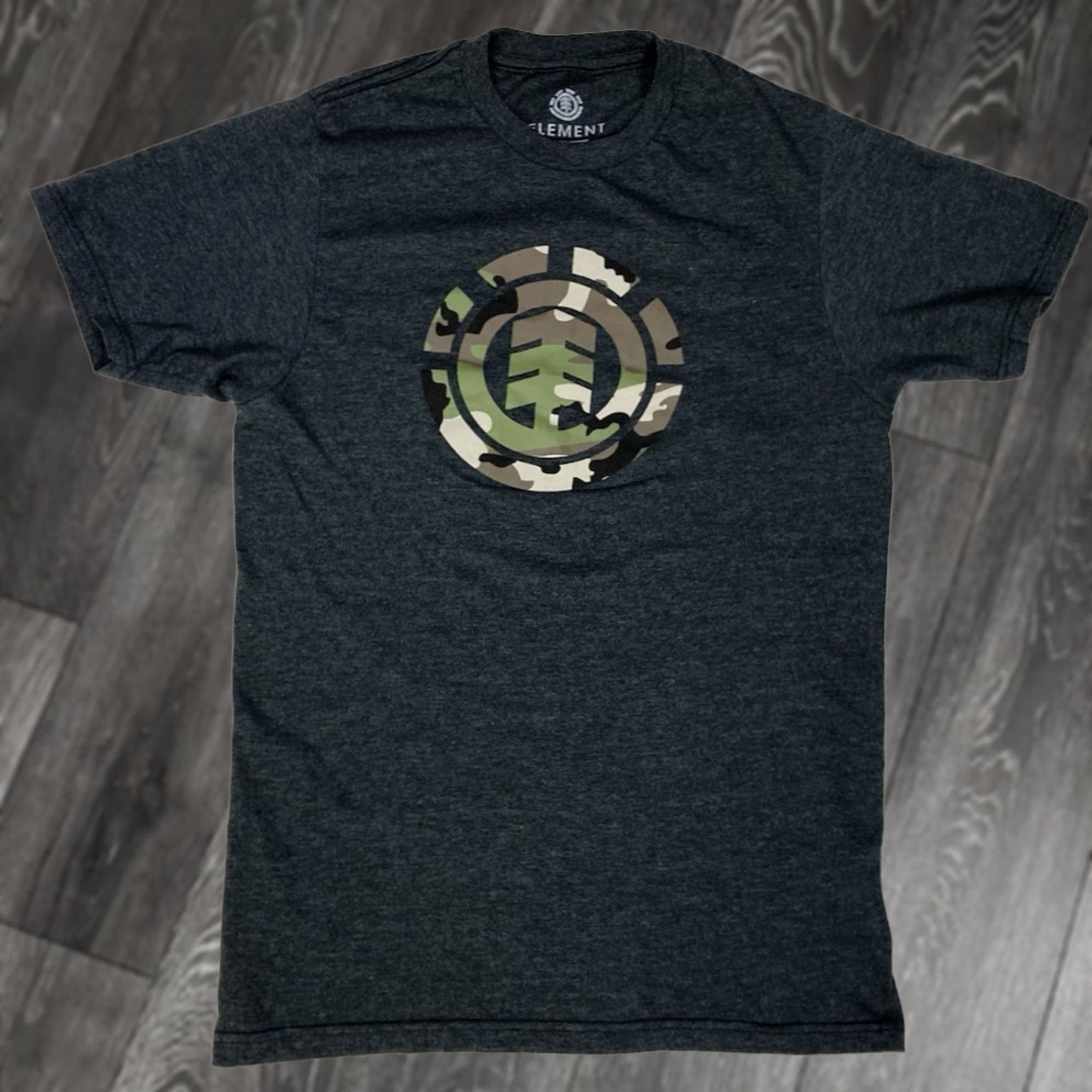 Element Element Graphic T-shirt Men S Gray Short Sleeve Logo Camouflage Crew Neck Shirt Size US S / EU 44-46 / 1 - 1 Thumbnail