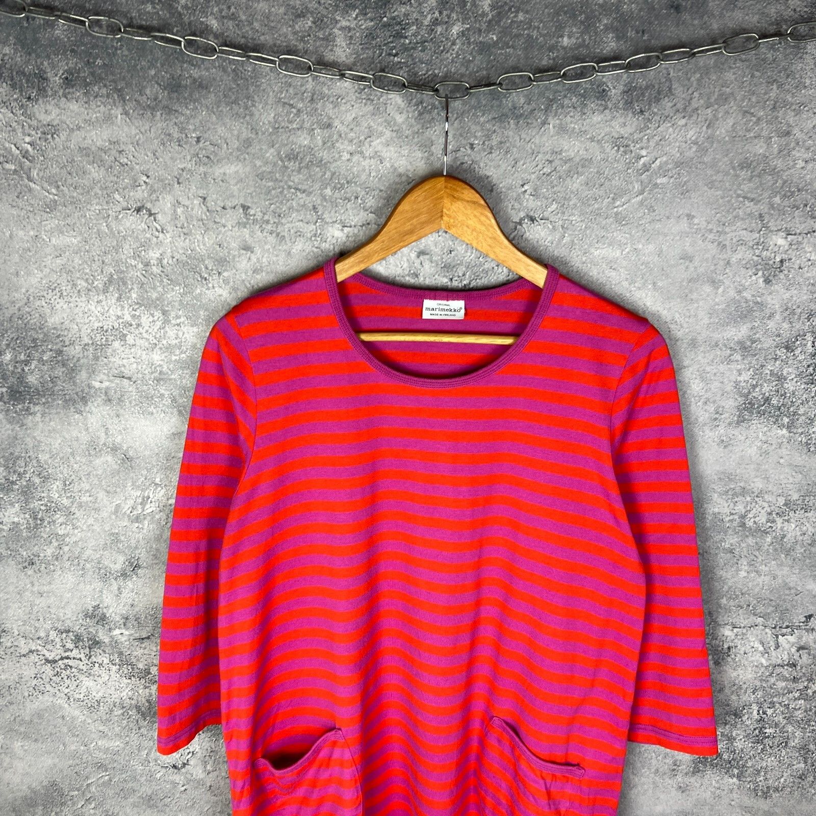 Marimekko Marimekko Women s Striped Dress Size M Cotton Long Sleeve ` Size M / US 6-8 / IT 42-44 - 2 Thumbnail