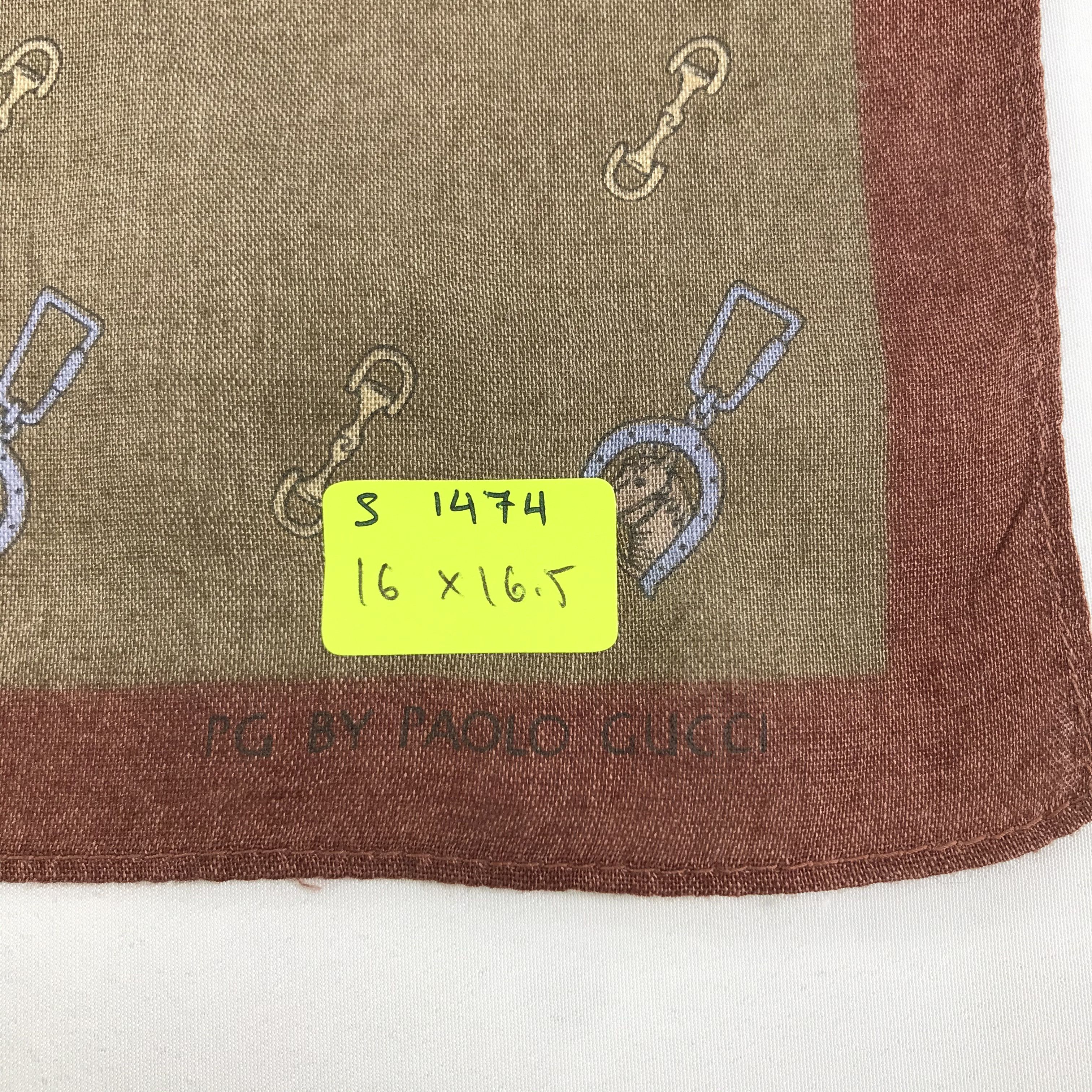 Paolo Gucci × Vintage Paolo Gucci Bandana / Handkerchief / Neckerchief - S1474 Size ONE SIZE - 5 Thumbnail