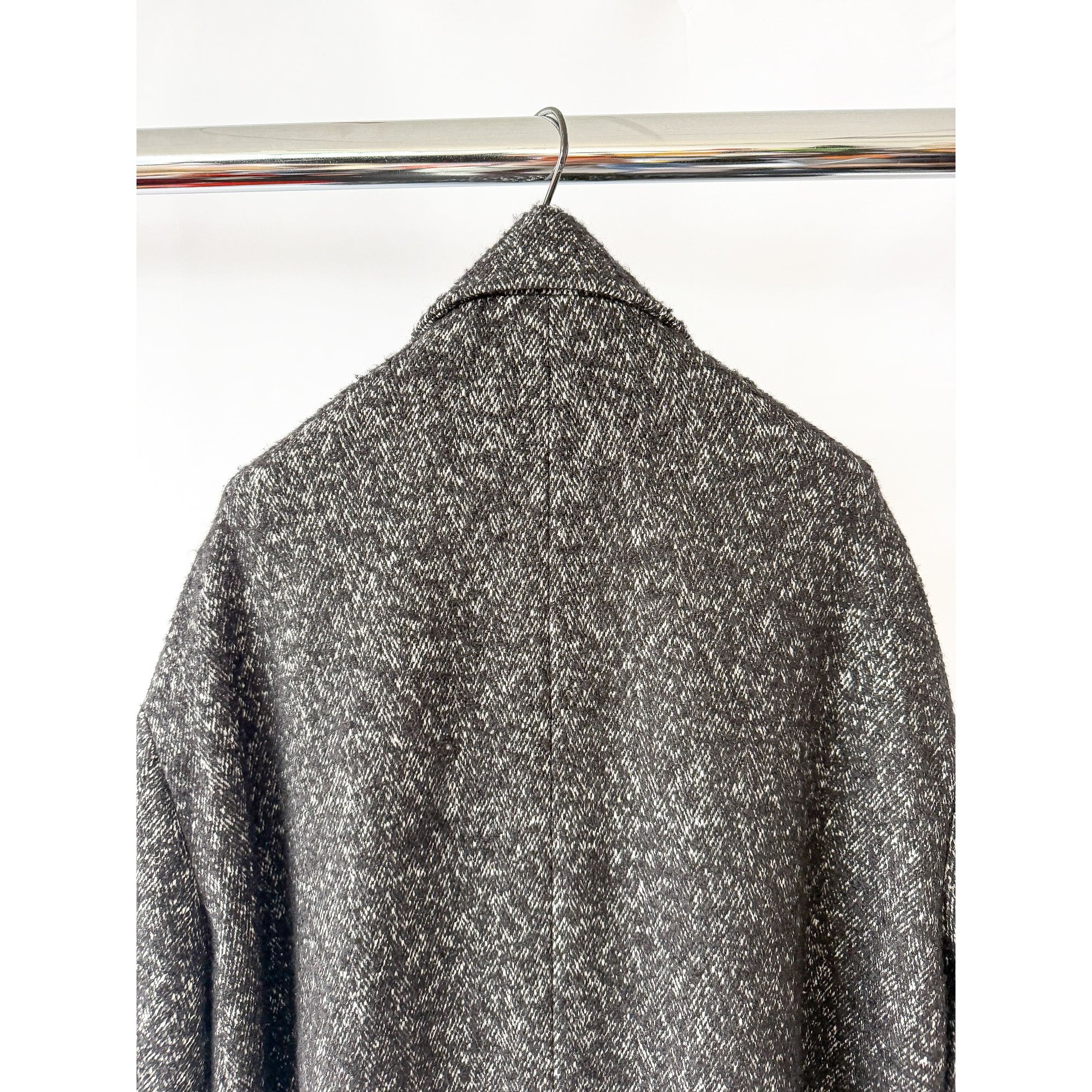 Calvin Klein Calvin Klein Boucle Wool Blend Black Coat Size US L / EU 52-54 / 3 - 5 Thumbnail