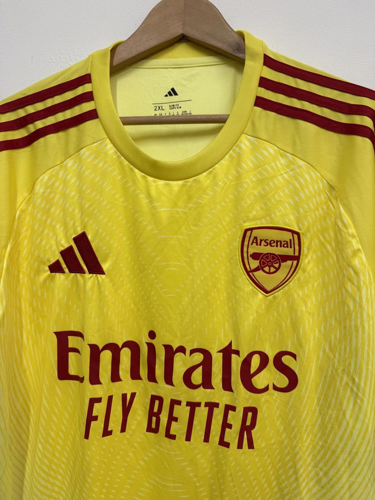 Adidas Arsenal Yellow Emirates Fly Better Football Jersey Men's 2XL Size US XXL / EU 58 / 5 - 3 Thumbnail