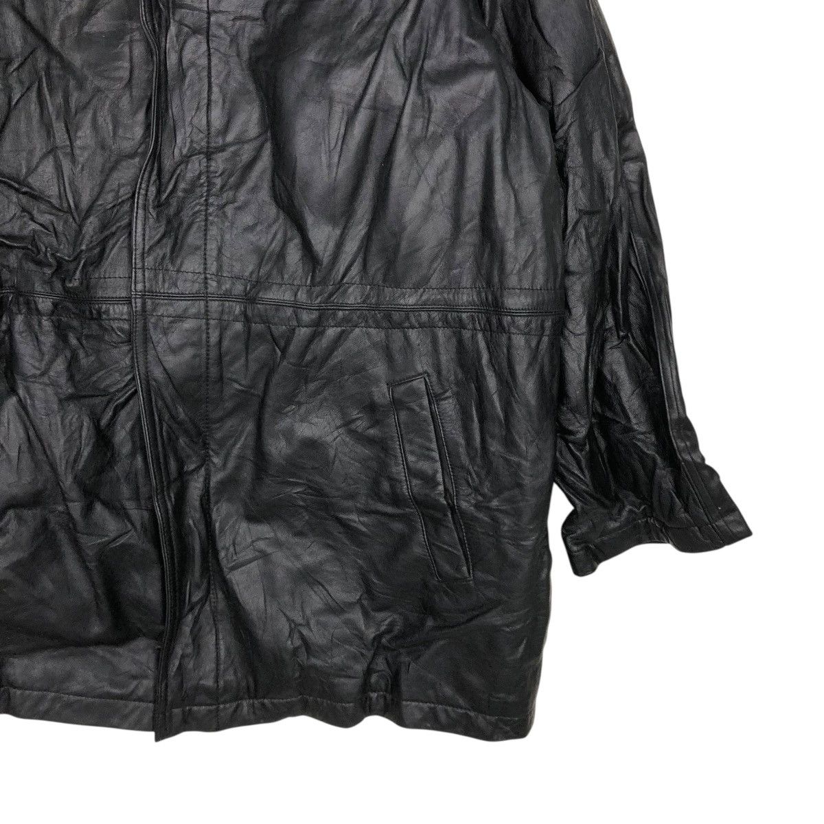 Japanese Brand 🔥VINTAGE BIKER LEATHER JACKET DURANTE BLANKET ISSEY MIYAKE Size US L / EU 52-54 / 3 - 7 Thumbnail