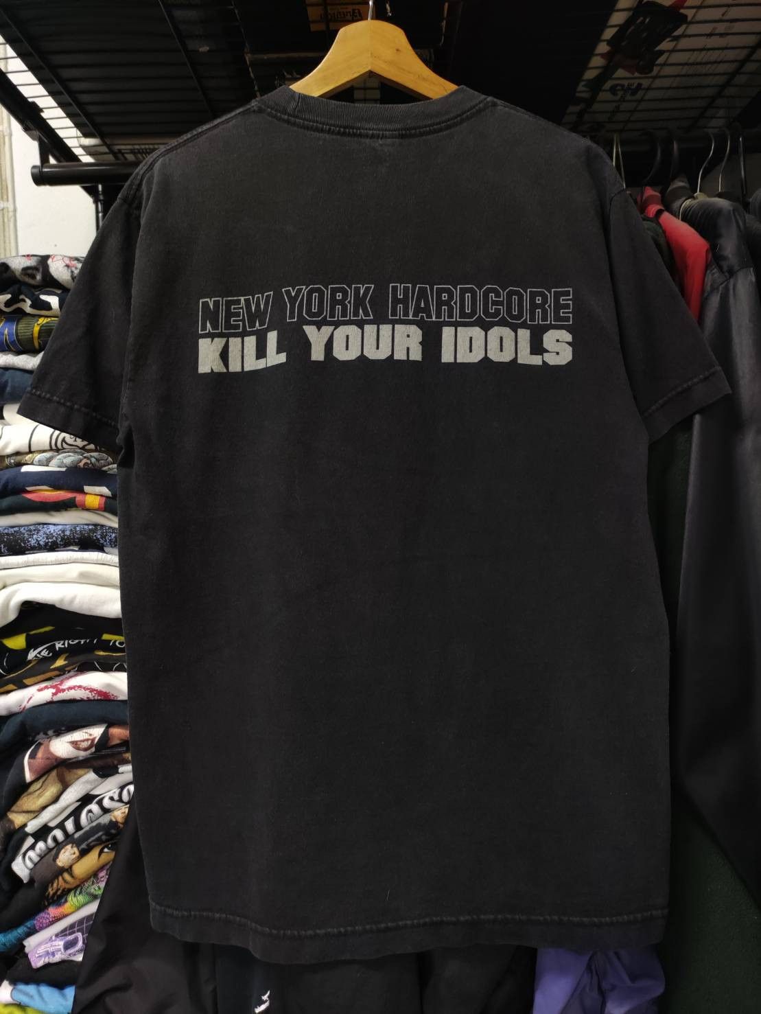Band Tees Vtg 00's Kill Your Idols " Skull New York Hardcore " T-Shirt Size US M / EU 48-50 / 2 - 2 Thumbnail