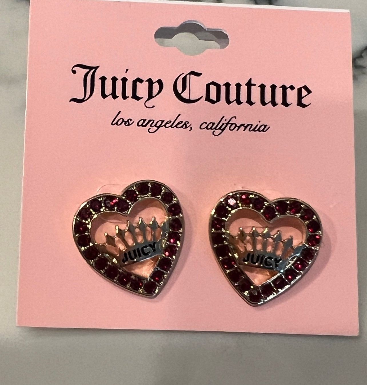 Juicy Couture NEW JUICY COUTURE HEART STUDS EARRINGS Size ONE SIZE - 3 Thumbnail