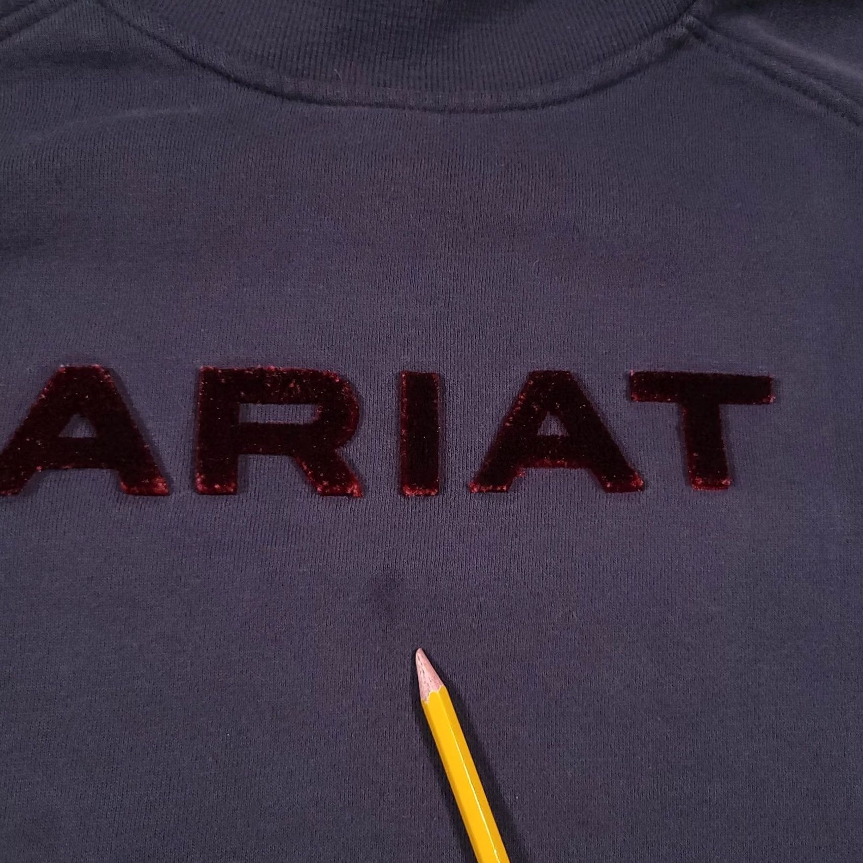 Ariat Ariat Sweatshirt Women's 2XL High Neck Velour Spell Out Logo Running Wrap Jumper Size XXL / US 16-18 / IT 52-54 - 5 Thumbnail