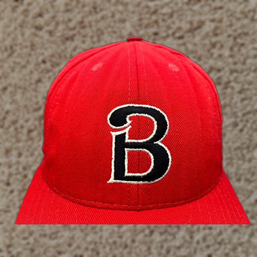 Logo 7 Calhead Hat Cap B Logo Team Hat Cap Fitted Adult Large Red 100% Cotton Twill Embroidered Horse Baseball Cap Mens Size ONE SIZE - 1 Thumbnail