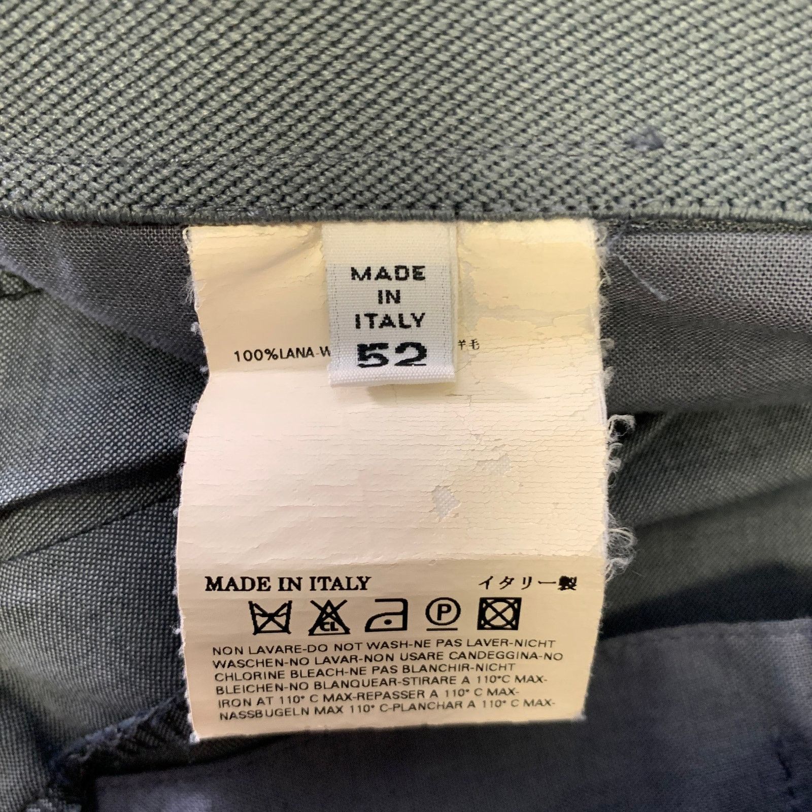 Maison Margiela MAISON MARGIELA 36 Grey Heather Wool Button Fly Dress Pants Size US 36 / EU 52 - 4 Thumbnail