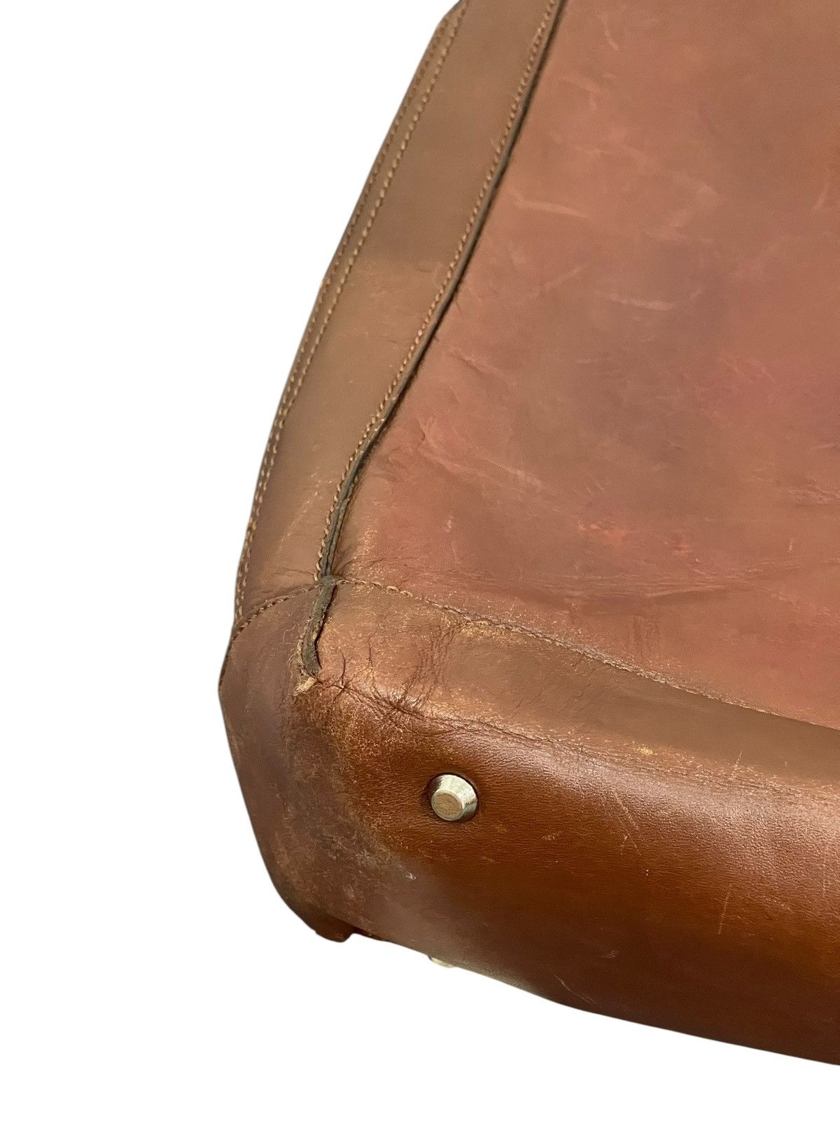 Japanese Brand Full Leather Patina The Suit Company Brief Bag 2🟩0 Size ONE SIZE - 5 Thumbnail