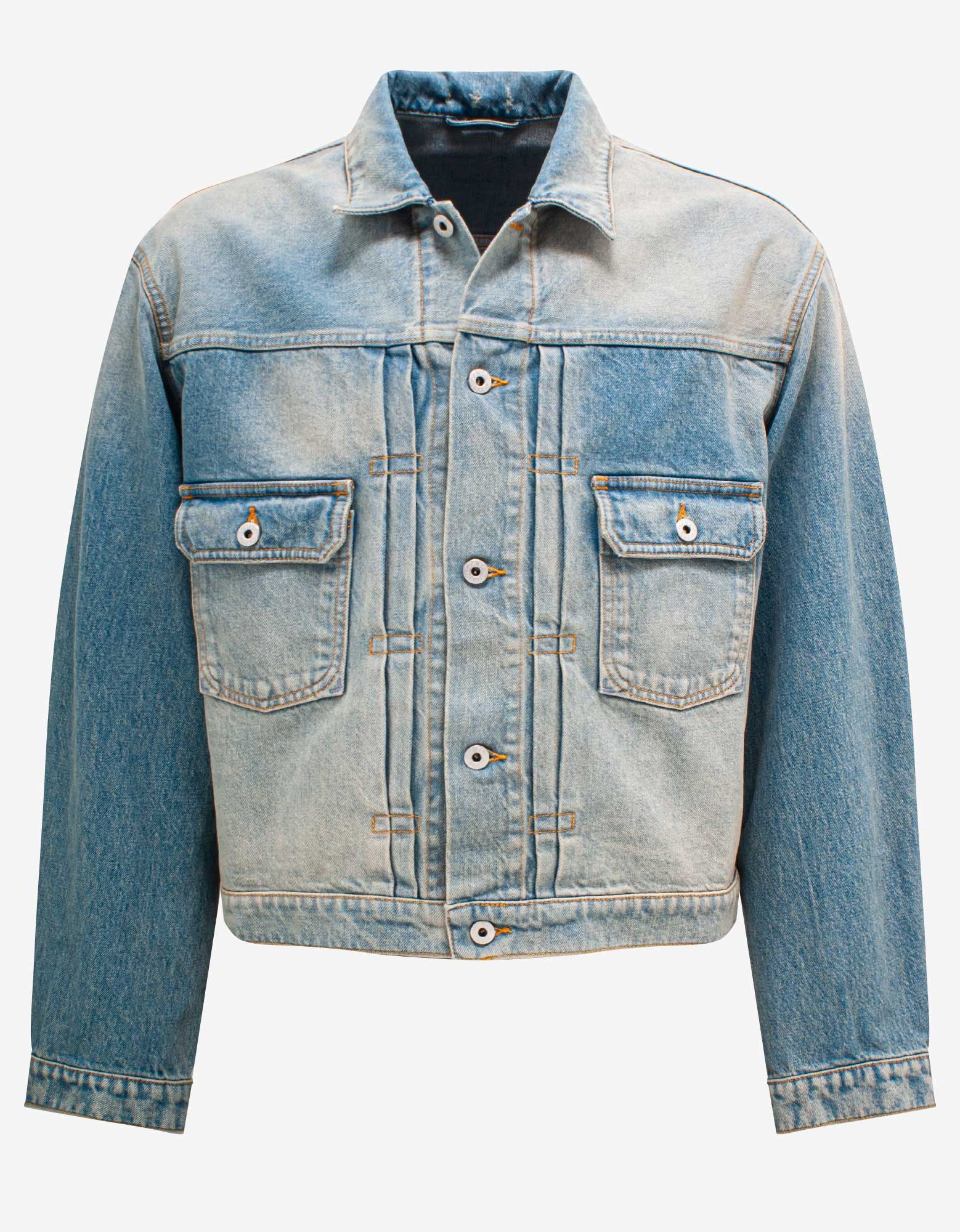 image of Kenzo Blue Stonewash Denim Jacket, Men's (Size XL)