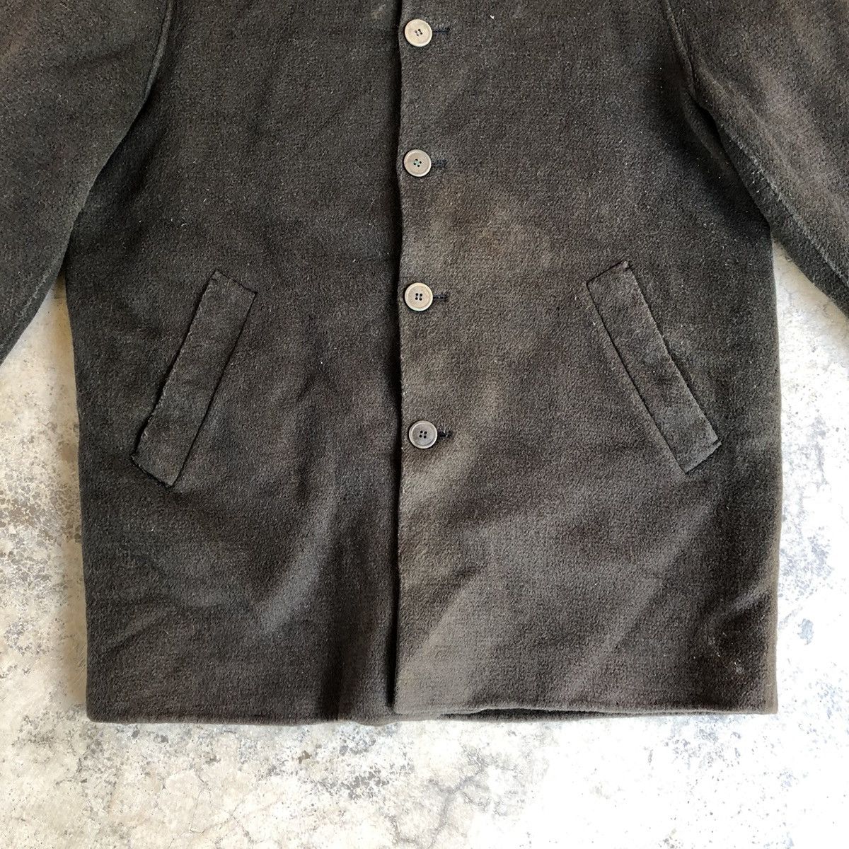Balmain ❤️Authentic❤️Balmain Handmade Sherpa Collar Wool Heavy Jacket Size US M / EU 48-50 / 2 - 3 Thumbnail
