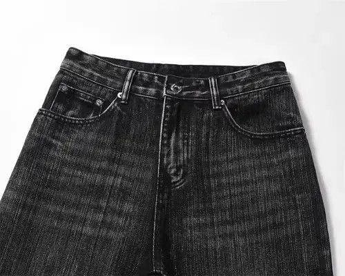 Jean Men's hippie flared distressed washed jeans Size US 32 / EU 48 - 3 Thumbnail