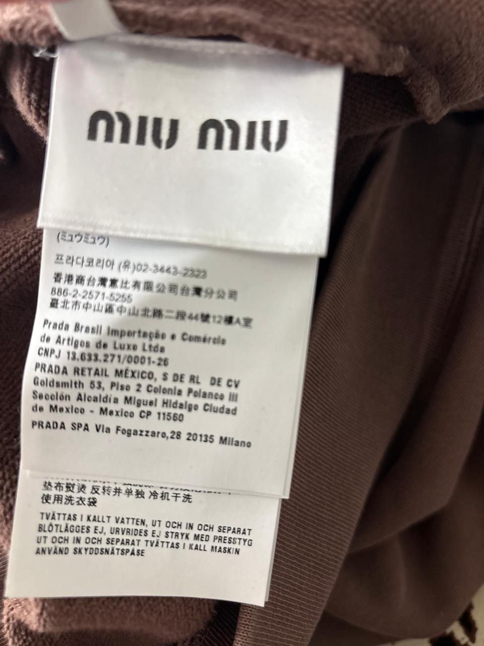 Miu Miu Miu Miu Zip Up Hoodie In Brown Size US S / EU 44-46 / 1 - 6 Thumbnail