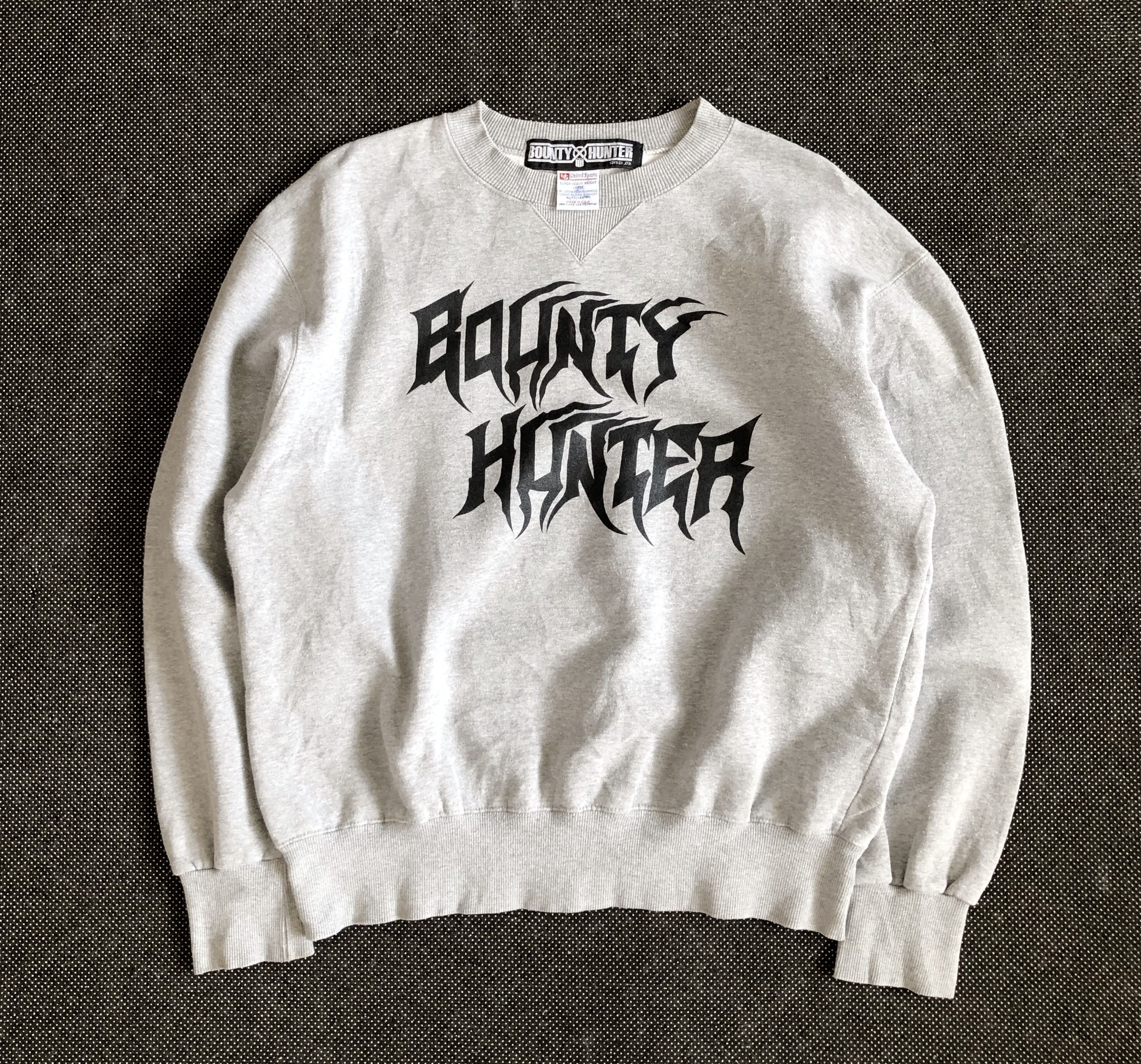 Bounty Hunter RARE🔥VINTAGE BOUNTY HUNTER GOTH METAL FONTS SWEATSHIRT Size US M / EU 48-50 / 2 - 1 Thumbnail