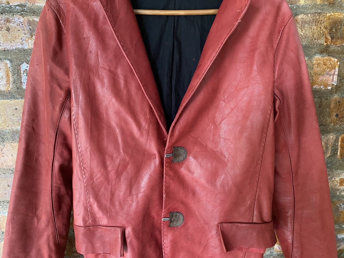 Yohan Serfaty AW2009 iconic Yohan red Leather jacket y/project Size US M / EU 48-50 / 2 - 5 Thumbnail