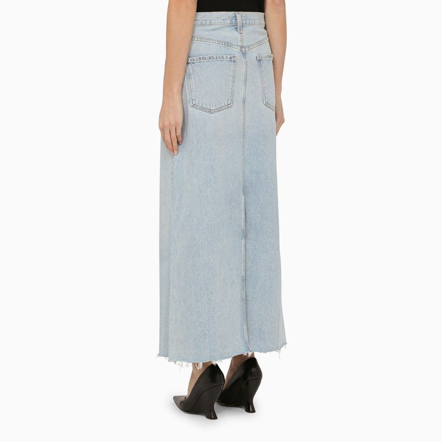 Agolde o1d2blof0724 Denim Skirt in Blue Size 29" - 4 Thumbnail