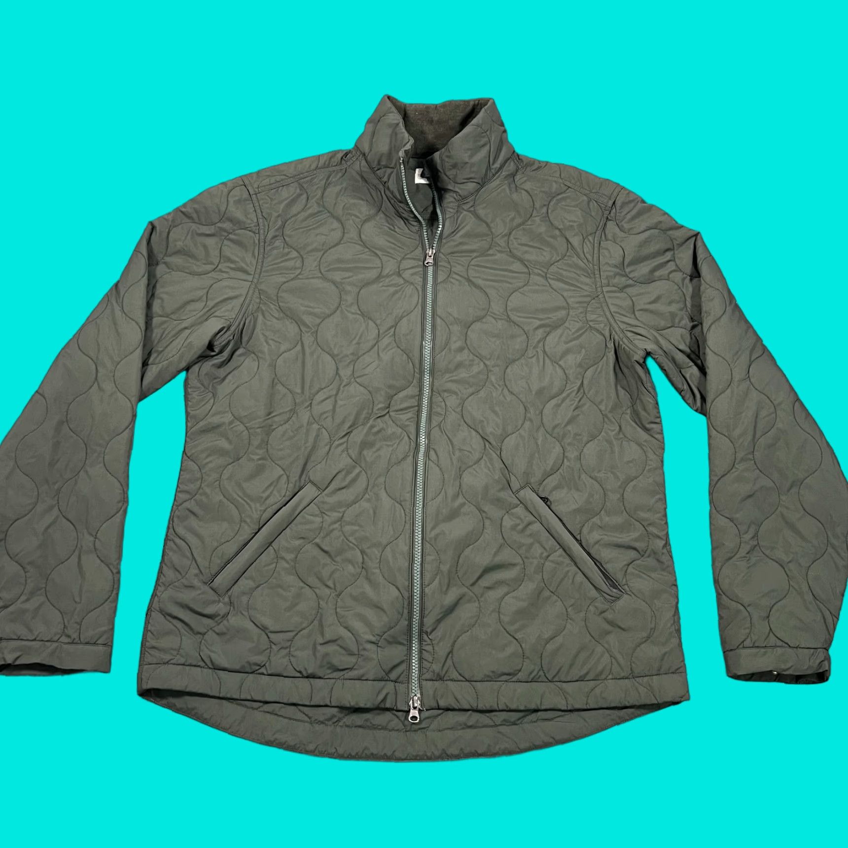 VINTAGE Taylor Stitch Full Zip Nylon Jacket Men's 2XL Olive Green