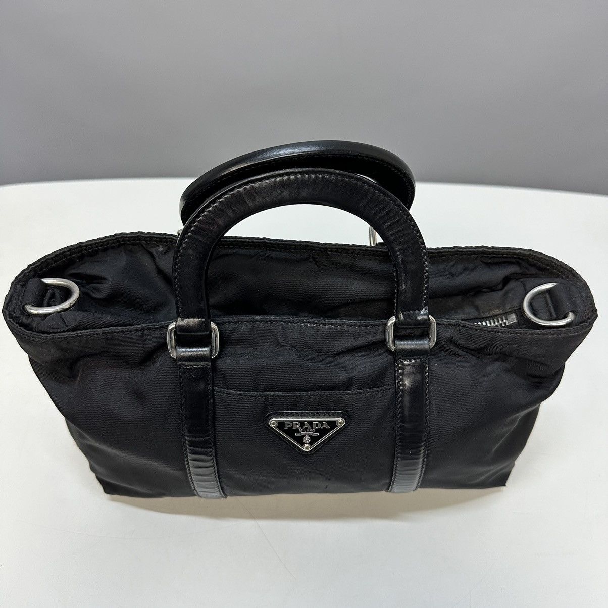 Prada PRADA Hand Bag Nylon 2way Black Auth Size ONE SIZE - 3 Thumbnail