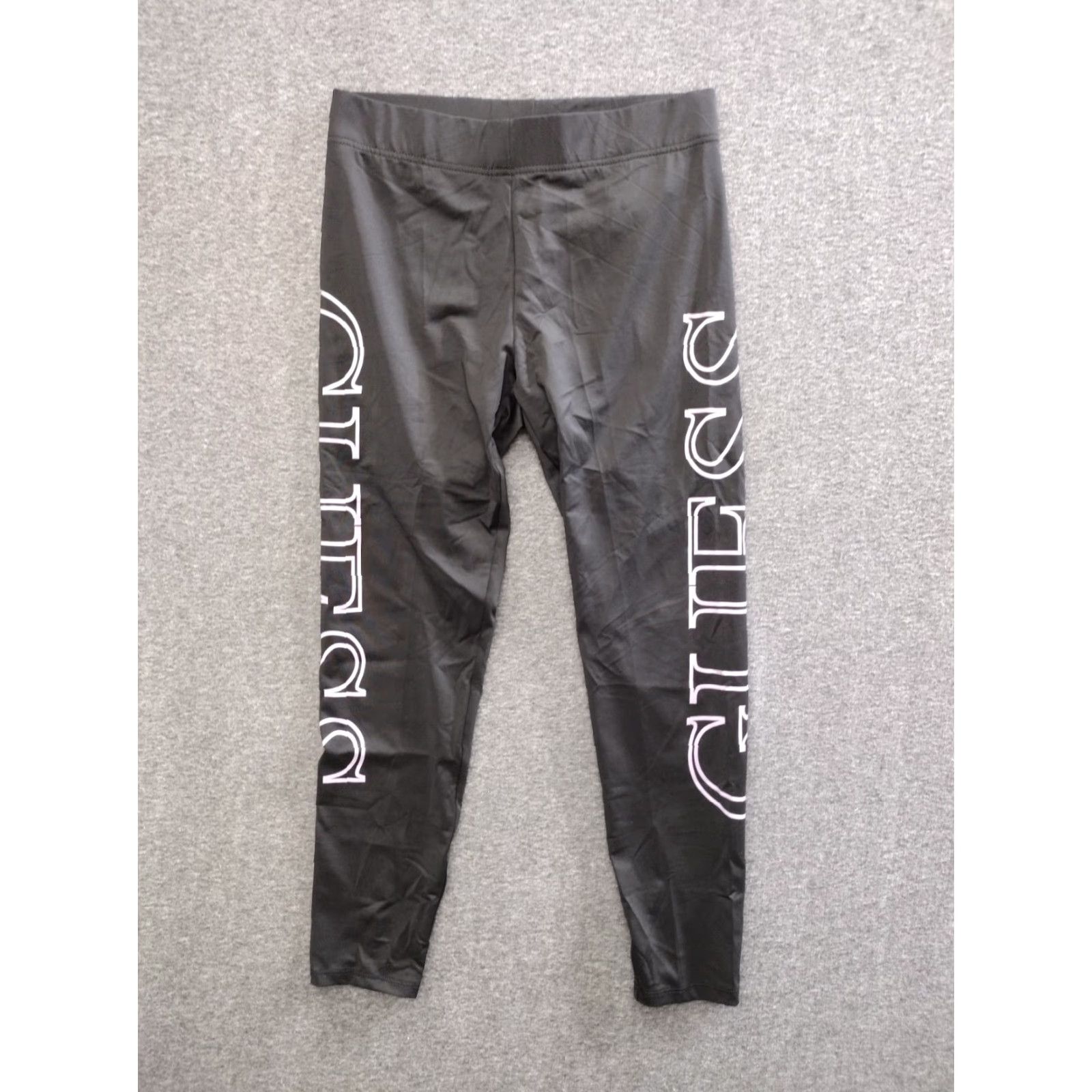 Guess GUESS Black Logo Leggings Activewear Pant Yoga M Women Size 32" / US 10 / IT 46 - 2 Thumbnail