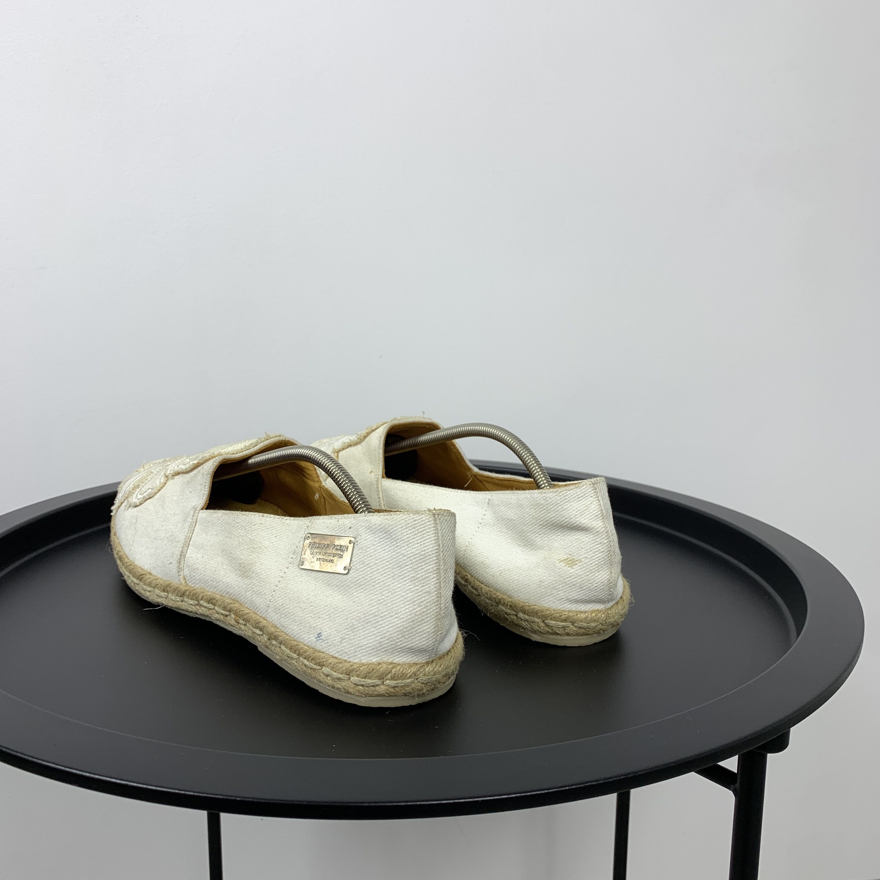 Philipp Plein Philipp Plein Skull White Espadrilles Low Top Loafers Shoes Size US 9.5 / EU 42-43 - 13 Thumbnail