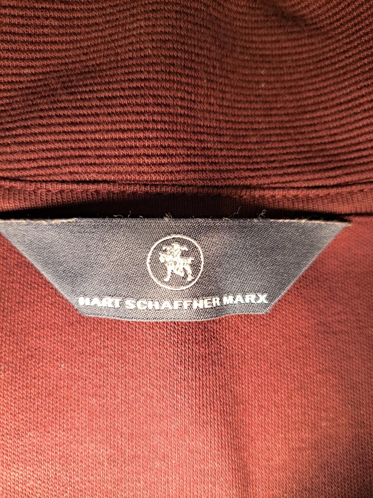 Hart Schaffner Marx Hart Schaffner Marx Quarter Zip Sweater XL Maroon Cotton Size US XL / EU 56 / 4 - 2 Thumbnail