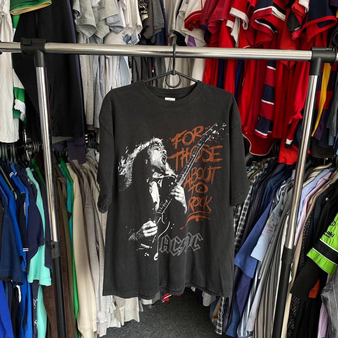 Band Tees × Vintage Vintage AC/DC 2004 big graphic logo rare rock band tee Size US M / EU 48-50 / 2 - 1 Thumbnail