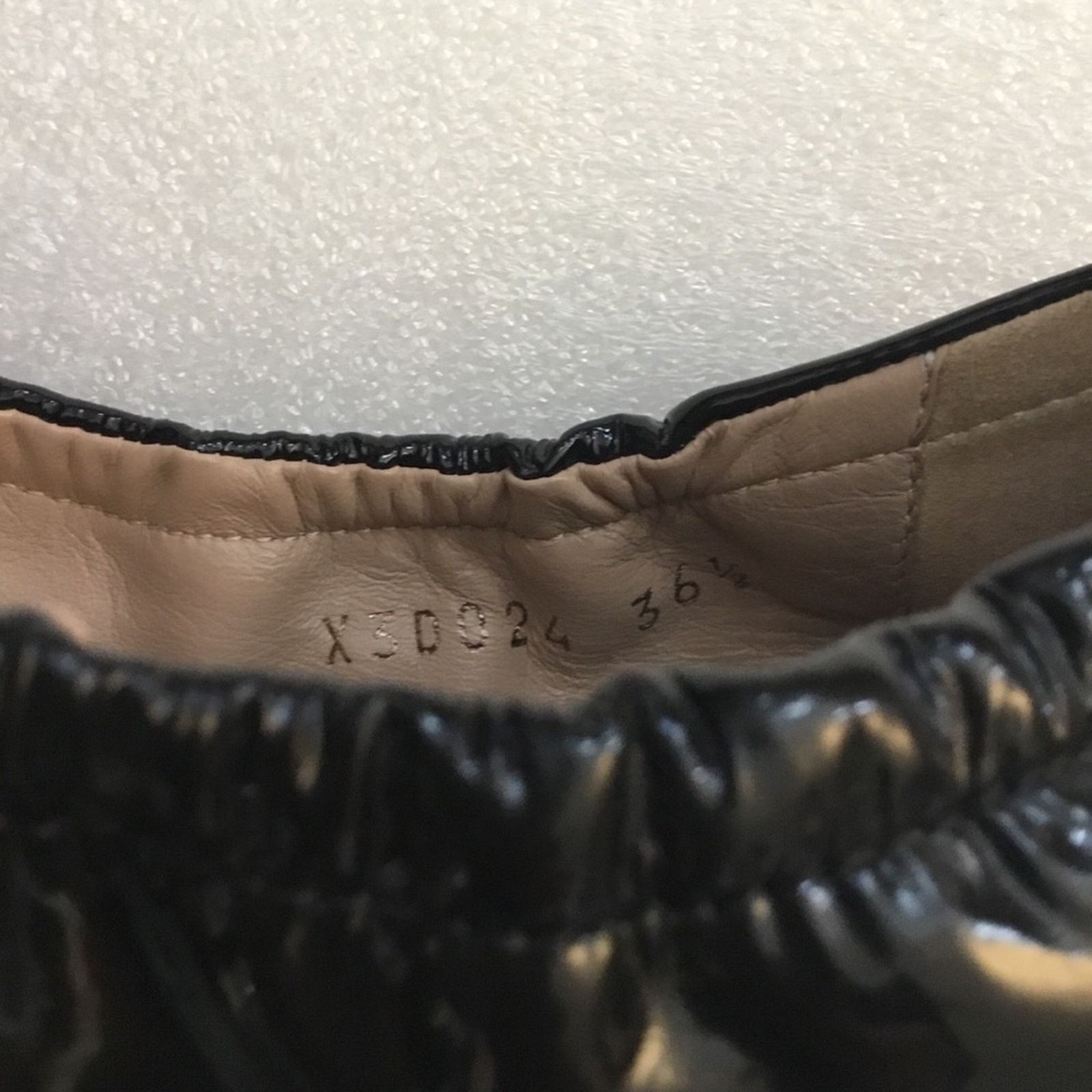 Emporio Armani Emporio Armani Black Patent Leather Flats Size US 6 / IT 36 - 7 Thumbnail