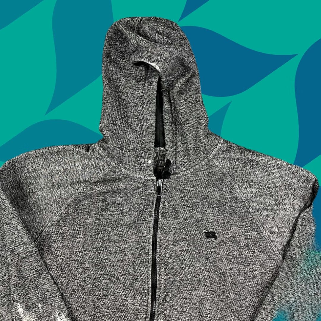 Vintage HAWK Gray Full Zip Hoodie Mens M Heathered Casual Lightweight Hooded Jacket Sweatshirt Men Size US M / EU 48-50 / 2 - 1 Thumbnail