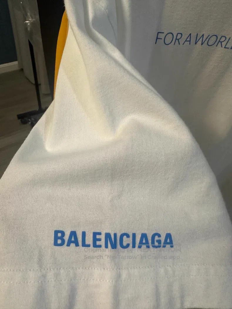 Balenciaga Balenciaga Logo Letter Printed Round Neck Short Sleeve T-S Size US XS / EU 42 / 0 - 3 Thumbnail