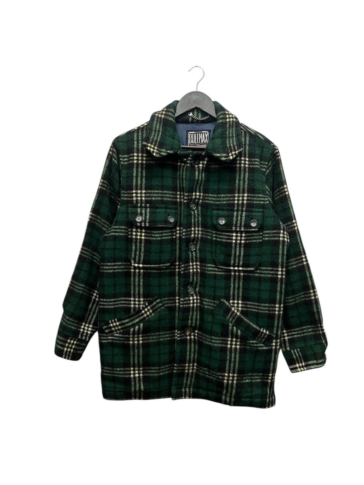 Vintage Vintage Bullmax Wool Plaid Tartan Jacket Size US L / EU 52-54 / 3 - 1 Thumbnail