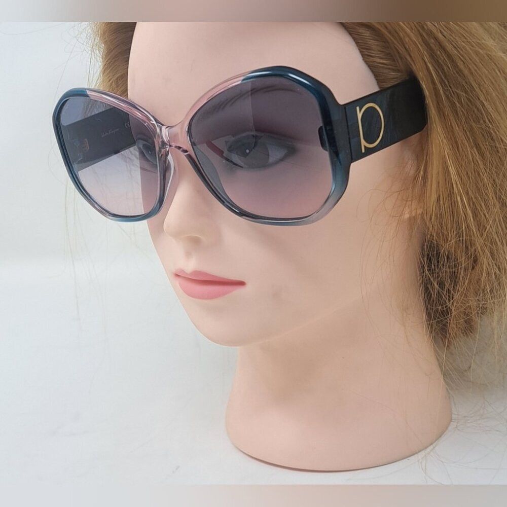 Salvatore Ferragamo Salvatore Ferragamo Sunglasses Blue Antique Rose Gradient S Size ONE SIZE - 1 Thumbnail