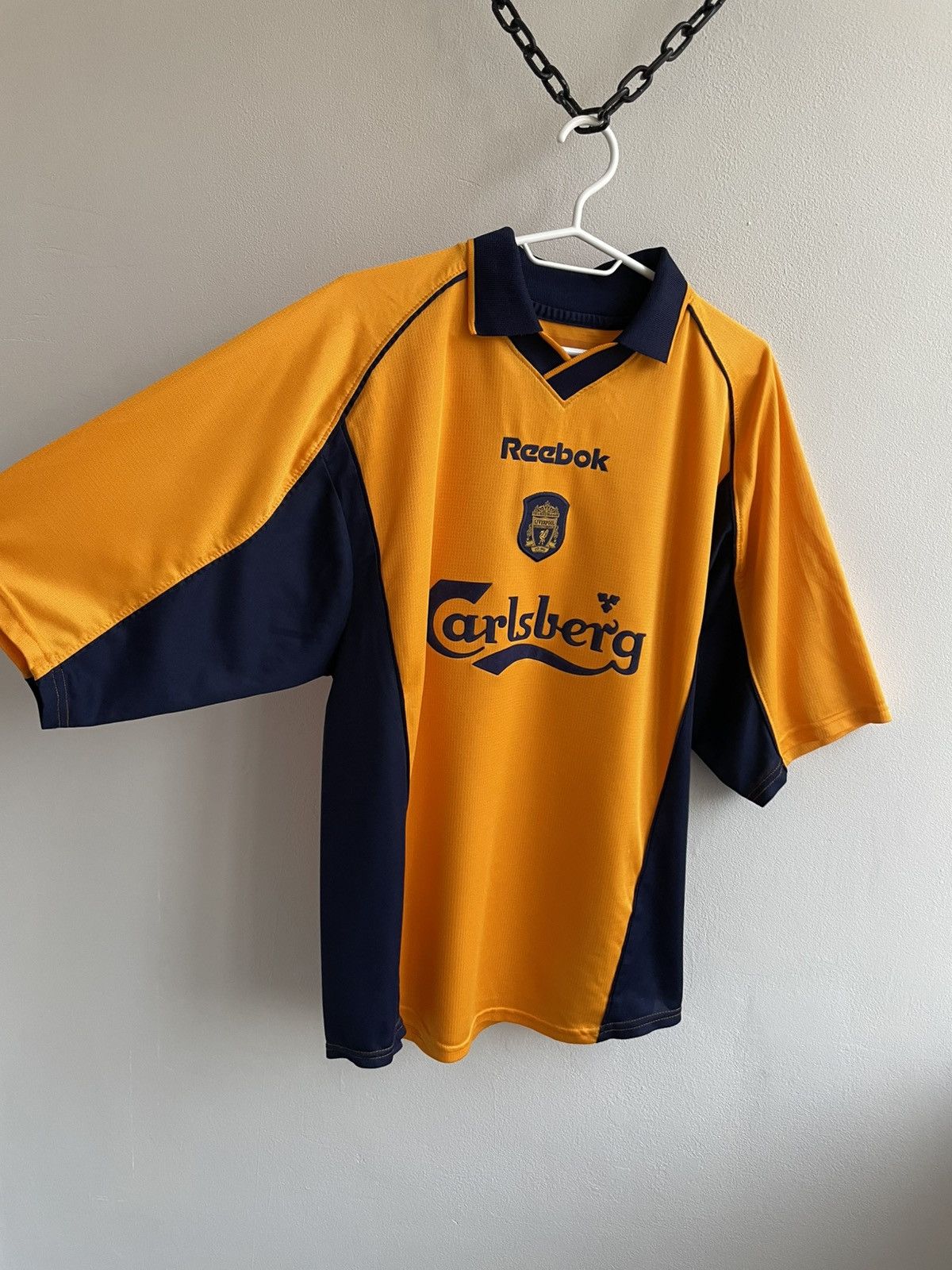 Reebok LIVERPOOL 2000 2001 2002 REEBOK SOCCER JERSEY FOOTBALL SHIRT Size US L / EU 52-54 / 3 - 4 Thumbnail