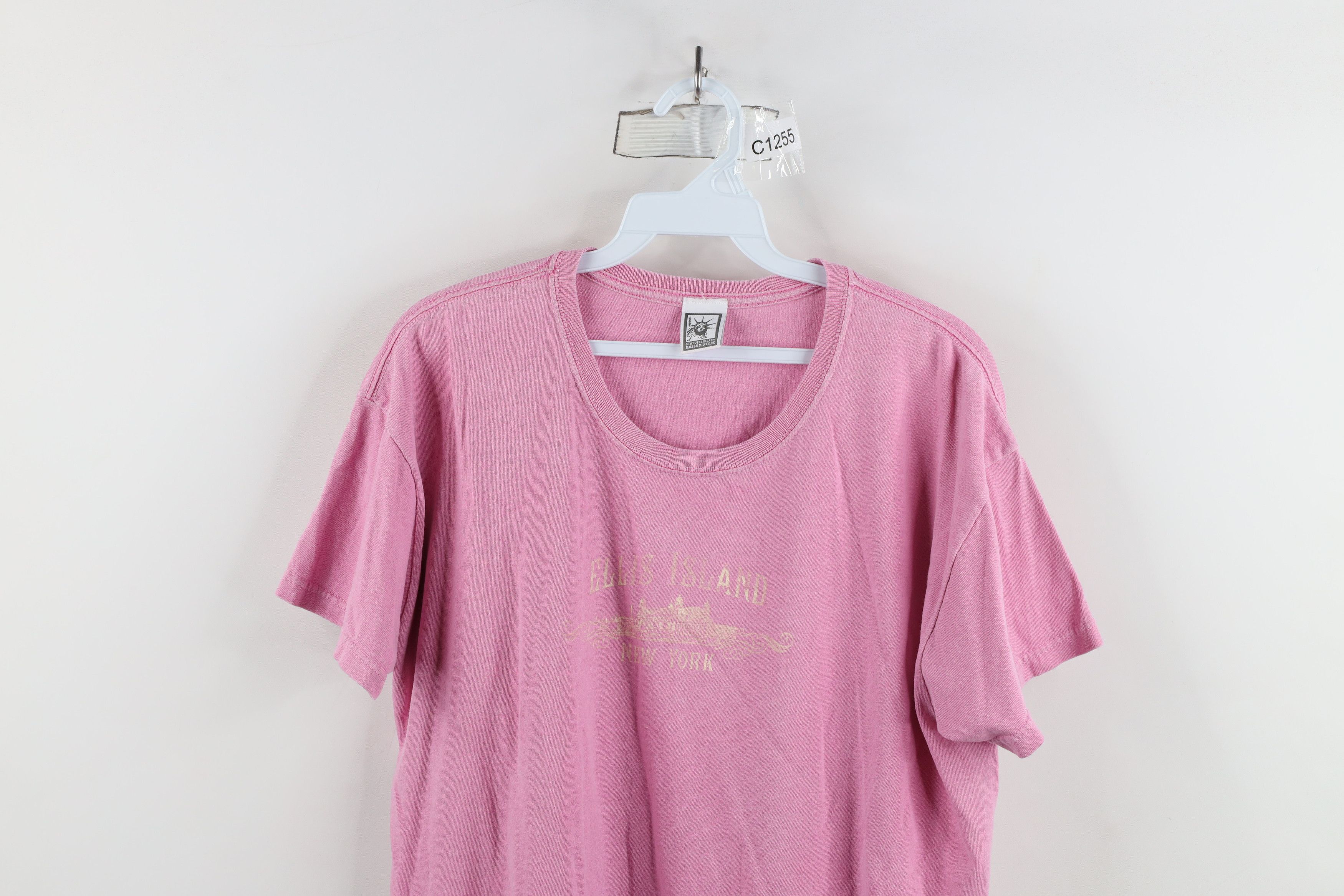 Vintage Vintage Y2K Streetwear Out Ellis Island New York T-Shirt Size XL / US 12-14 / IT 48-50 - 2 Thumbnail