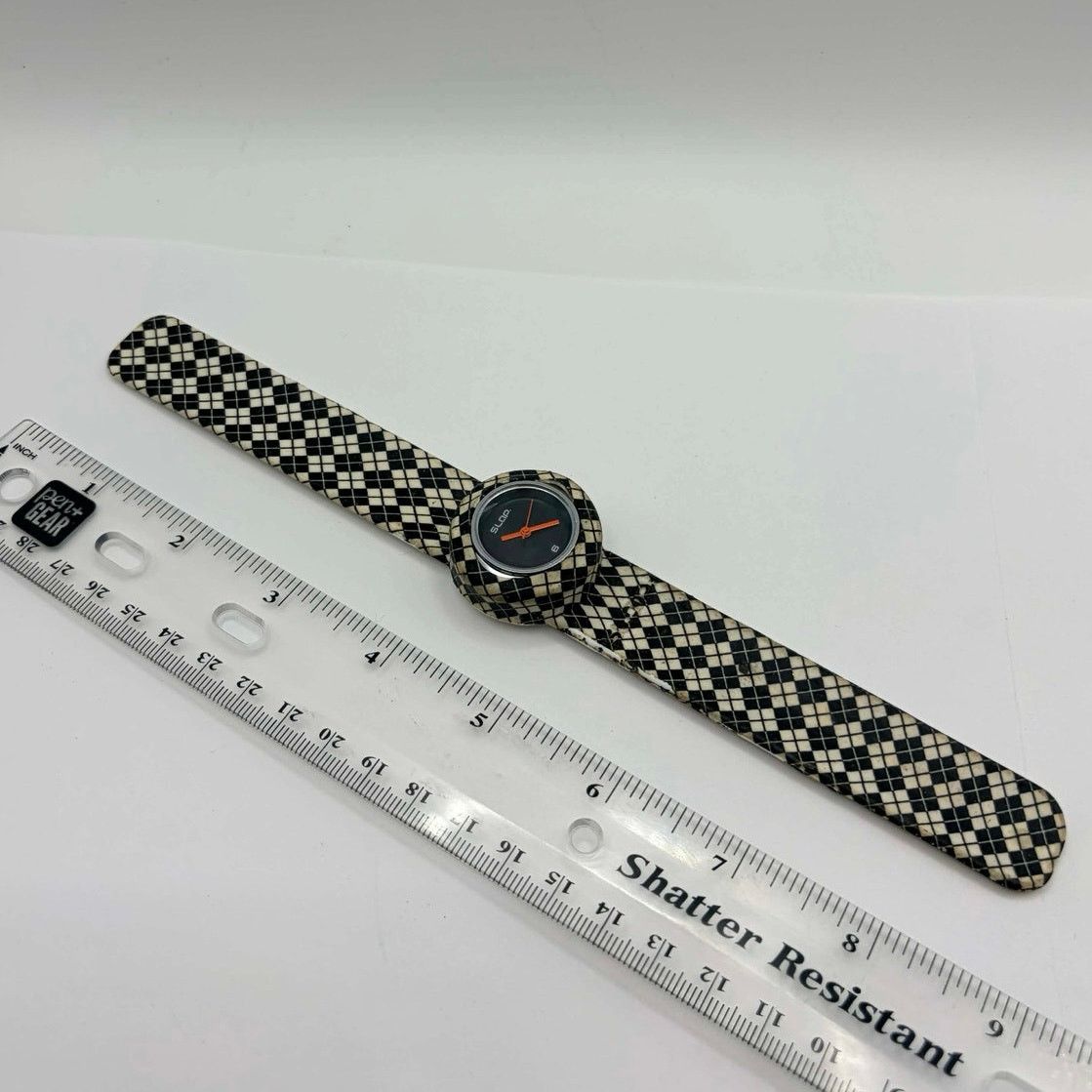 Other Black Plaid Slap Watch Size ONE SIZE - 4 Thumbnail