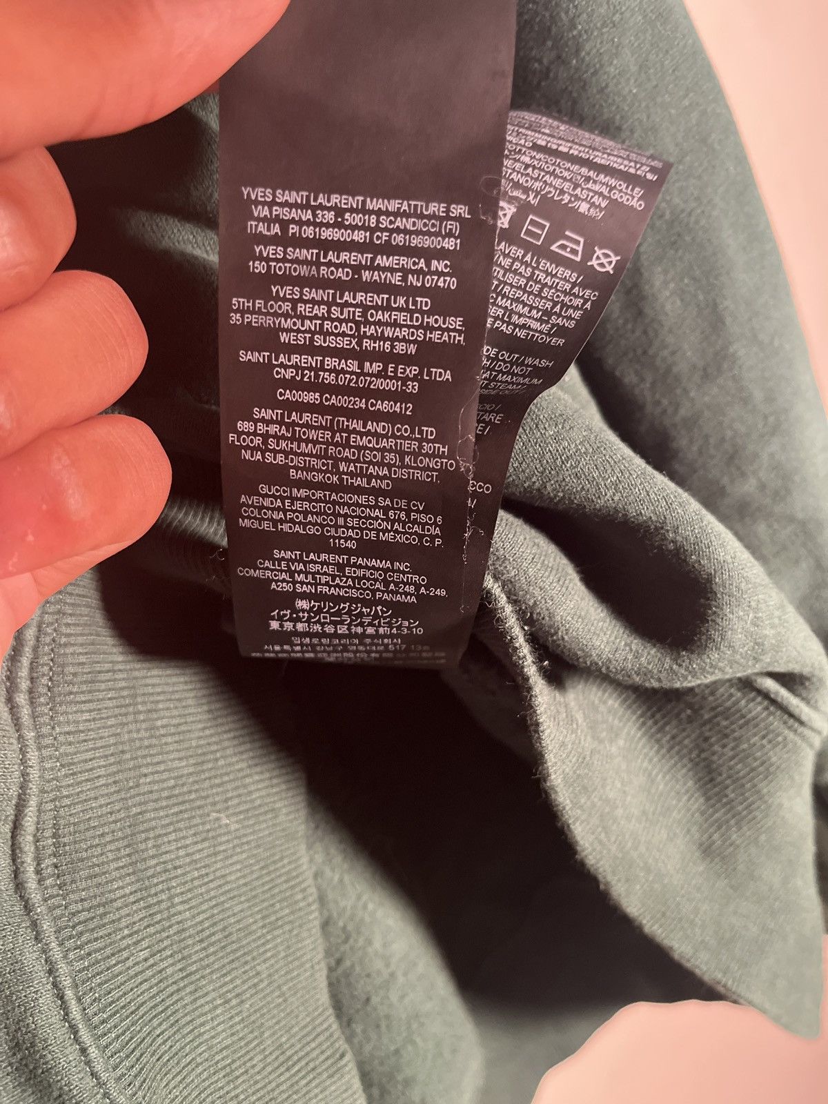 Saint Laurent Paris SAINT LAURENT “24 RUE DE L’UNIVERSITE PARIS” Size US M / EU 48-50 / 2 - 6 Thumbnail