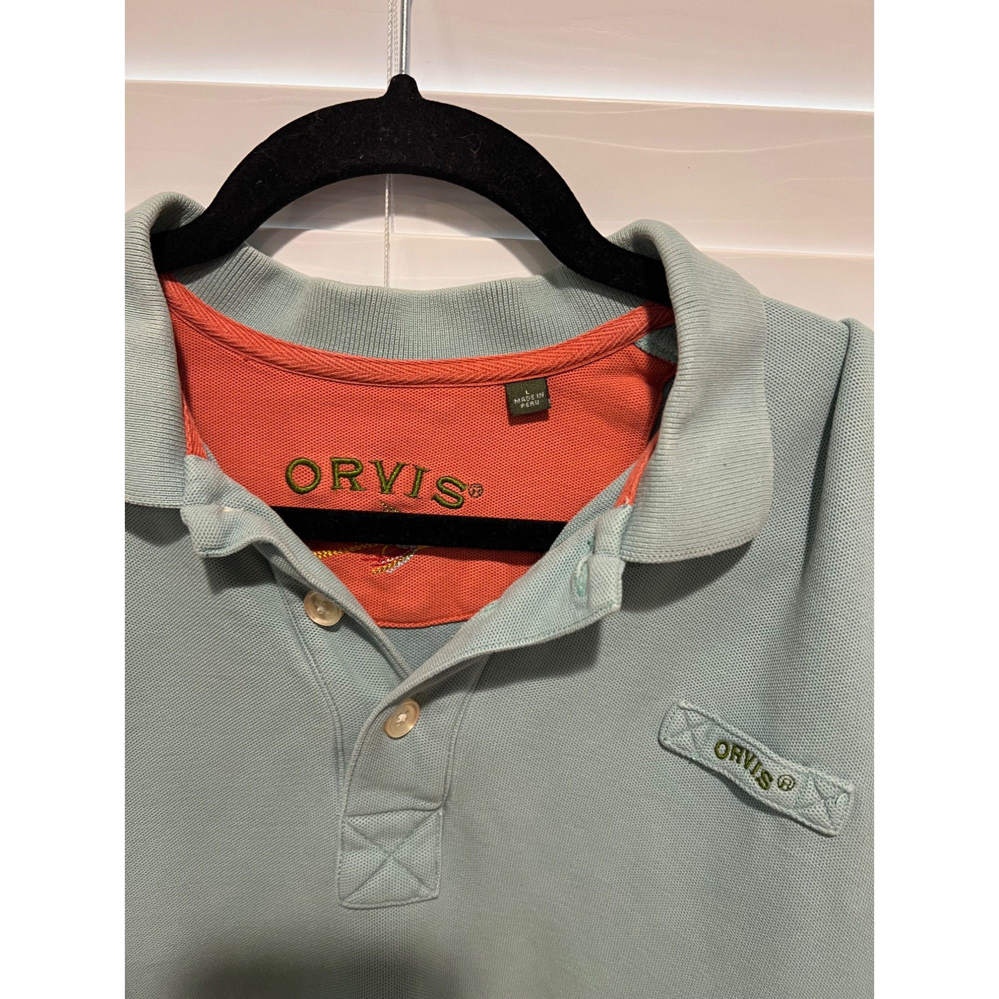 Orvis Orvis Mint Green Polo Shirt - Size L Size US L / EU 52-54 / 3 - 3 Thumbnail