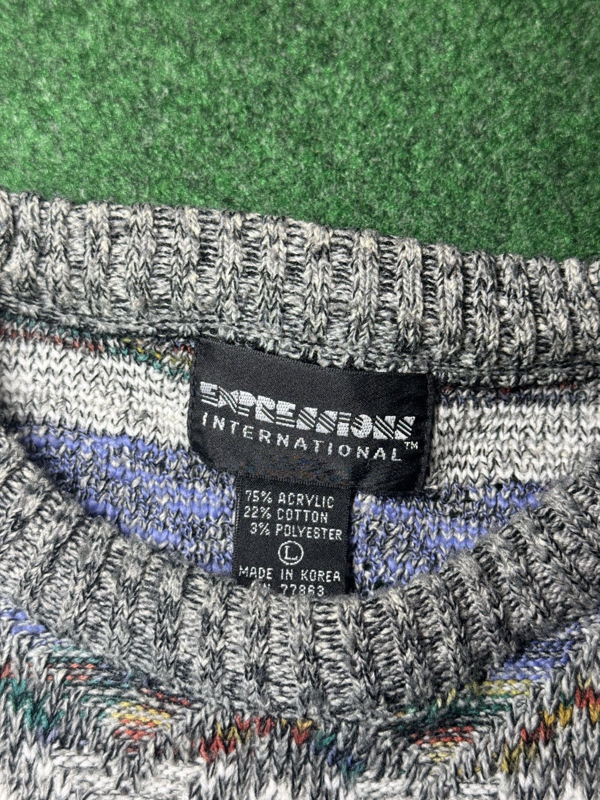 Tundra Vintage 80s 90s Expressions Acrylic Coogi Style Sweater Size US L / EU 52-54 / 3 - 2 Thumbnail