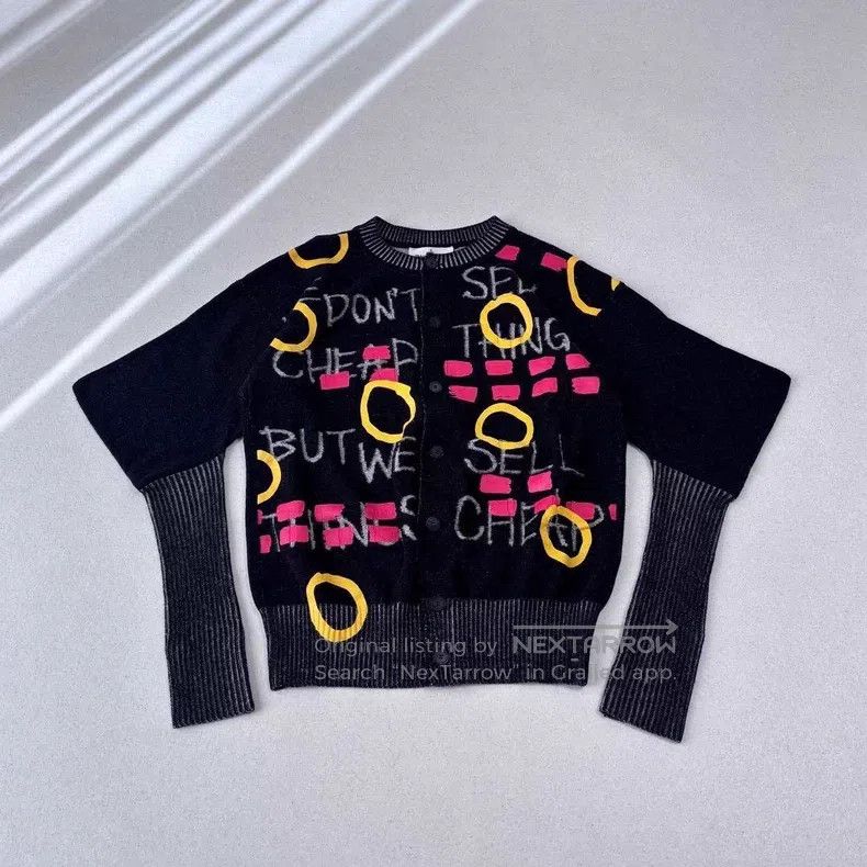 Vivienne Westwood Vivienne Westwood British frenzy graffiti knitted cardigan Size XS / US 0-2 / IT 36-38 - 1 Thumbnail
