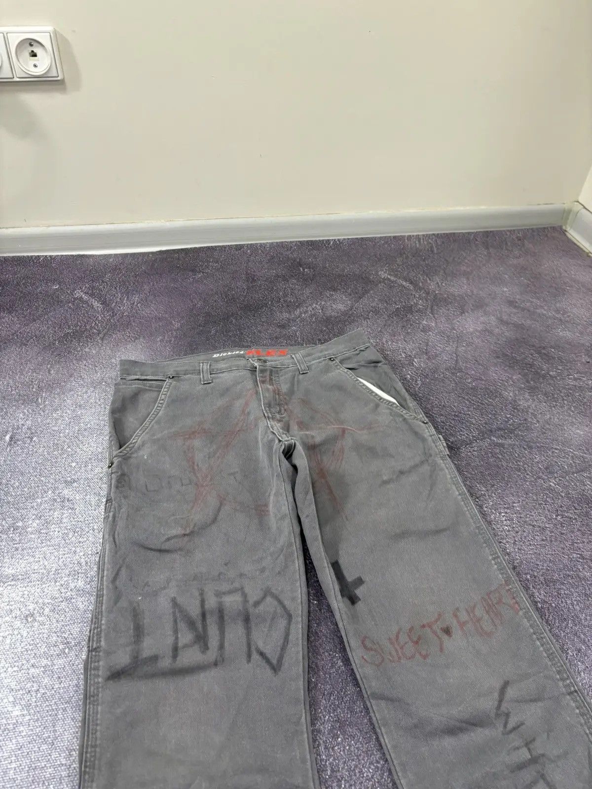 Dickies × Vintage Vintage Dickies Custom Anarchy Cult 1/1 Hype Pants Size US 30 / EU 46 - 10 Thumbnail