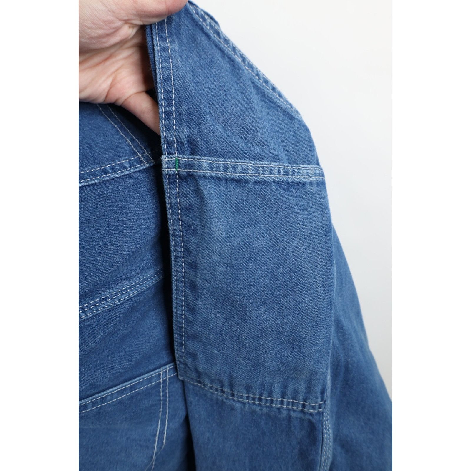 Vintage Vintage 90s Streetwear Distressed Wide Leg Denim Overalls Size US 44 / EU 60 - 13 Thumbnail