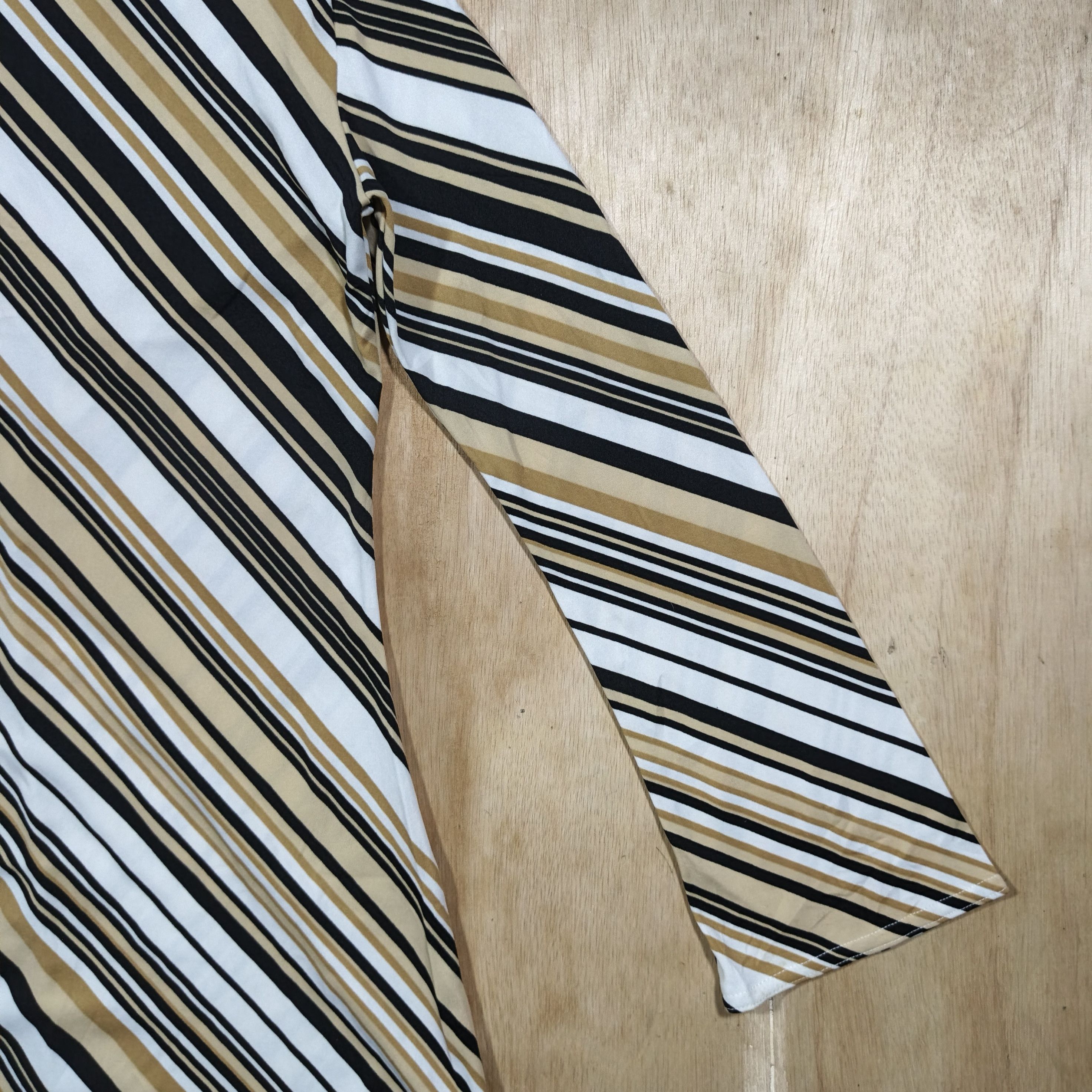Morgan De Toi Morgan De Toi Striped Chevron V-neck Longsleeve Top Size M / US 6-8 / IT 42-44 - 10 Thumbnail