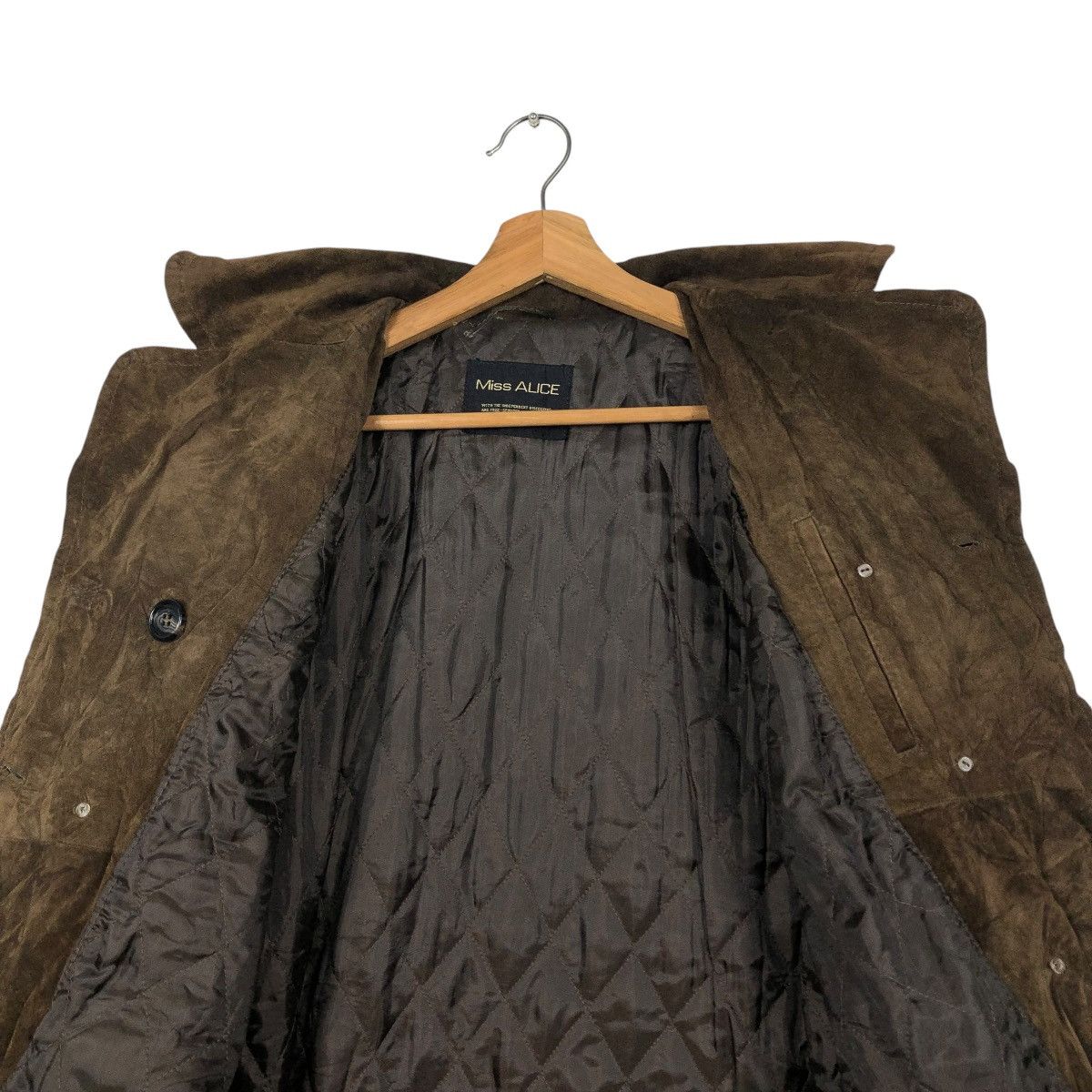Japanese Brand 🔥VINTAGE SUEDE LEATHER JACKET MISS ALICE ISSEY MIYAKE Size L / US 10 / IT 46 - 16 Thumbnail