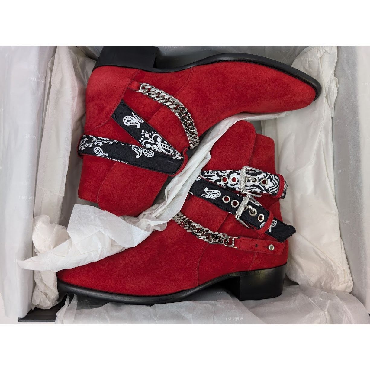 Amiri o1rshd1 Q:2 / Bandana Boots in Merlot Size US 9 / EU 42 - 22 Thumbnail