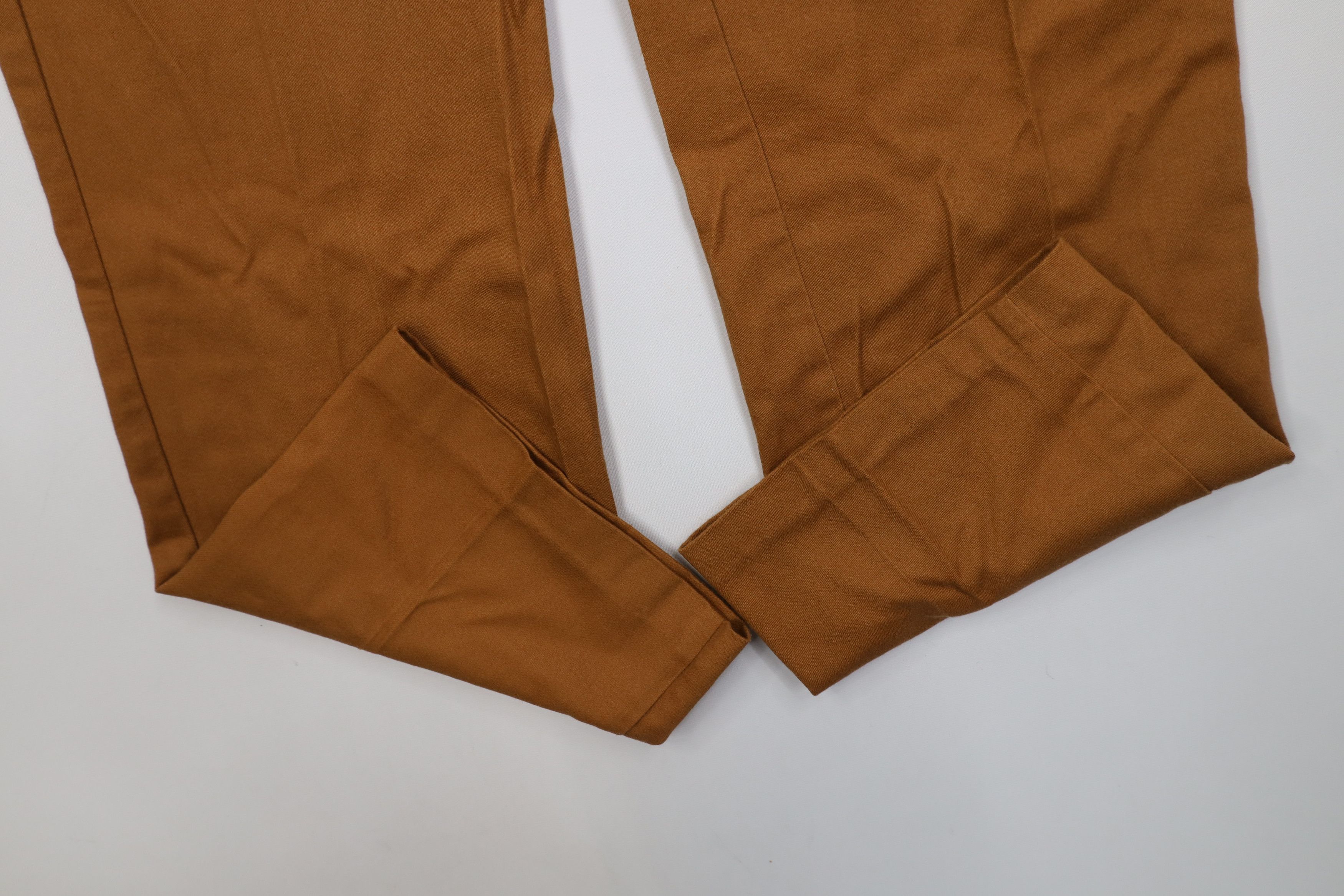 Vintage AS IS Vintage 70s Streetwear Wide Leg Chino Pants Brown USA Size 28" / US 6 / IT 42 - 5 Thumbnail